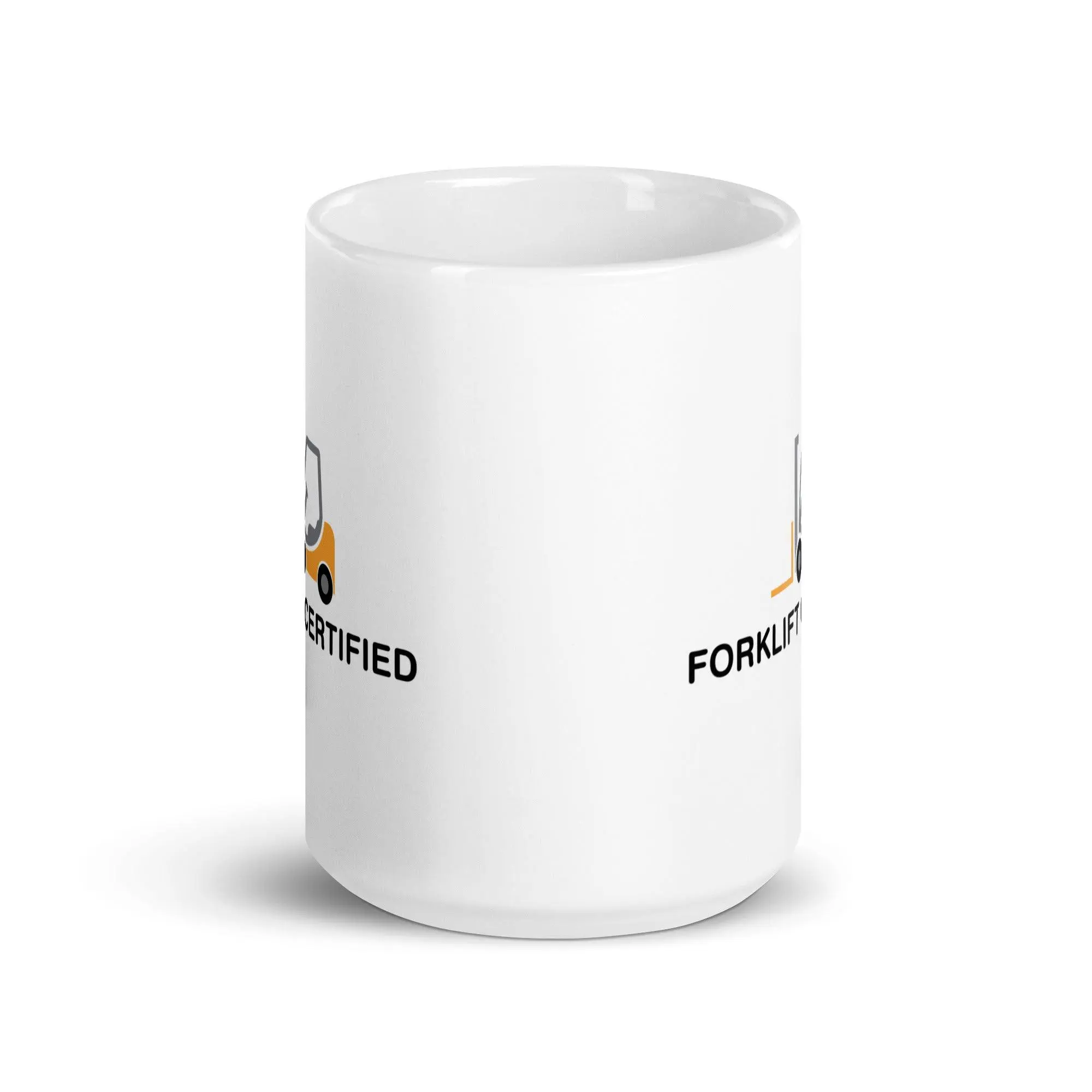 Forklift Certified White glossy mug - Image 8