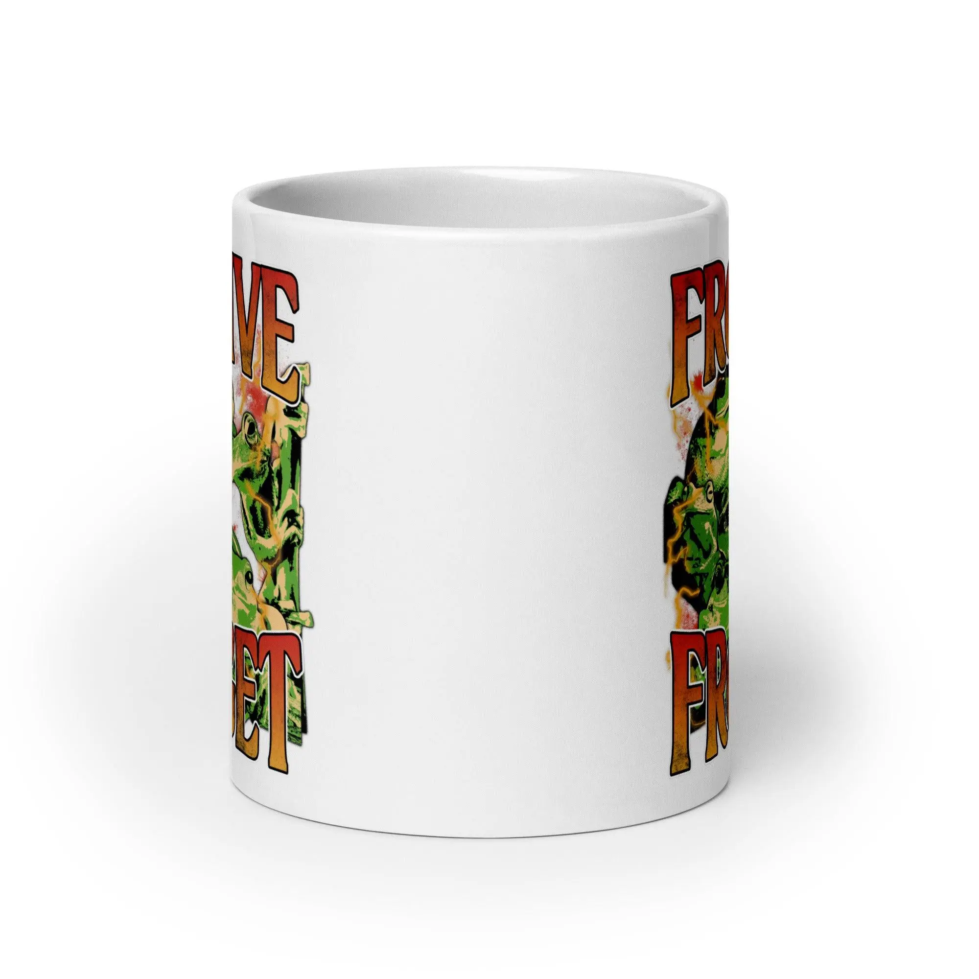 Frogive Forget White glossy mug - Image 10