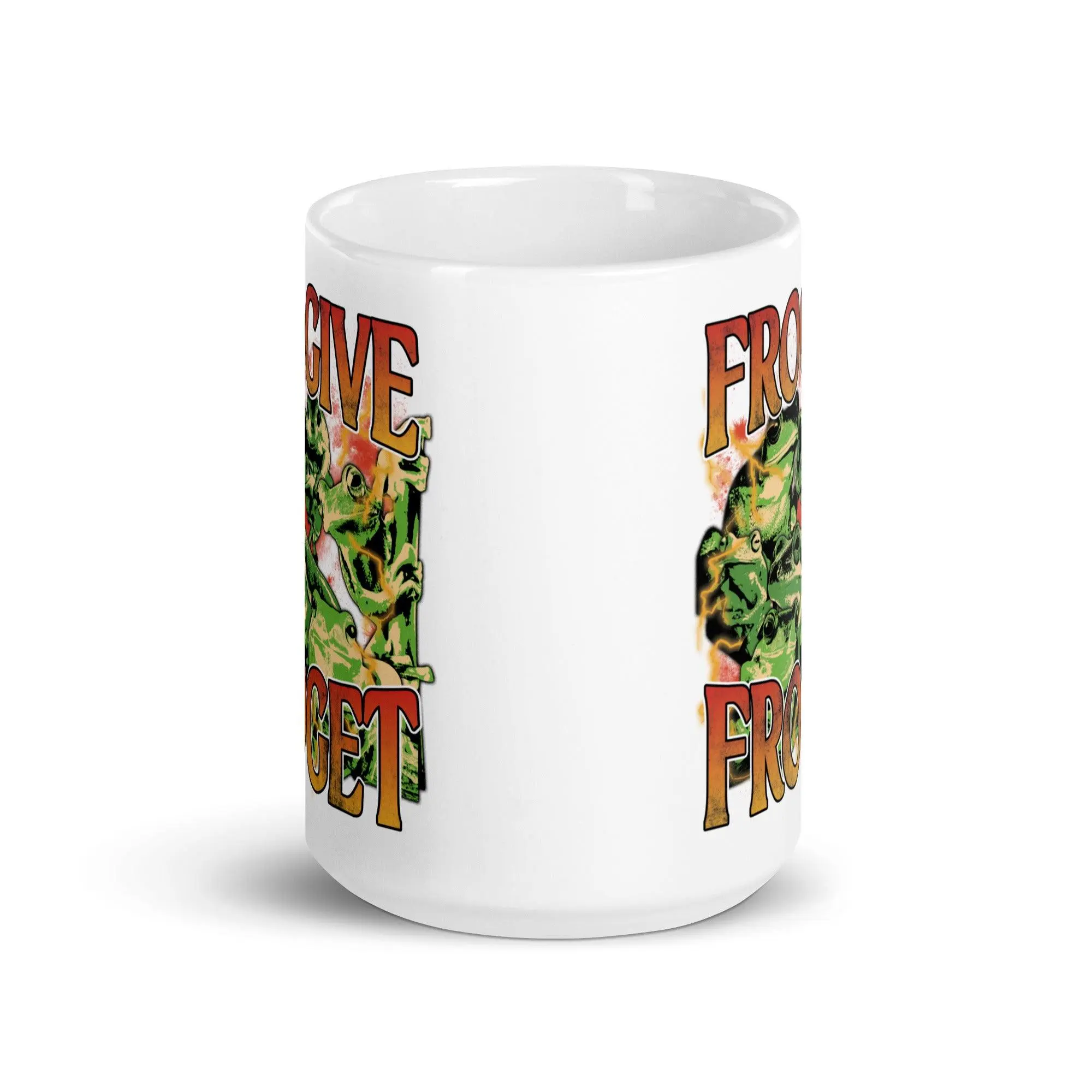 Frogive Forget White glossy mug - Image 8