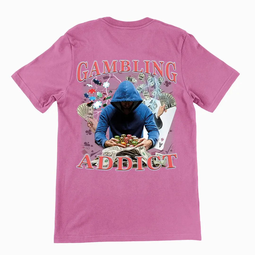 Gambling Addict t-shirt (backprint) - Image 2