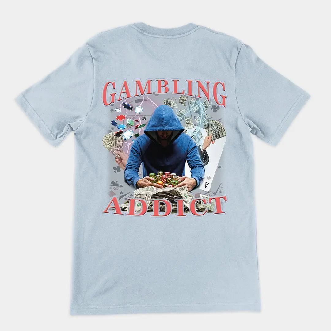 Gambling Addict t-shirt (backprint) - Image 4