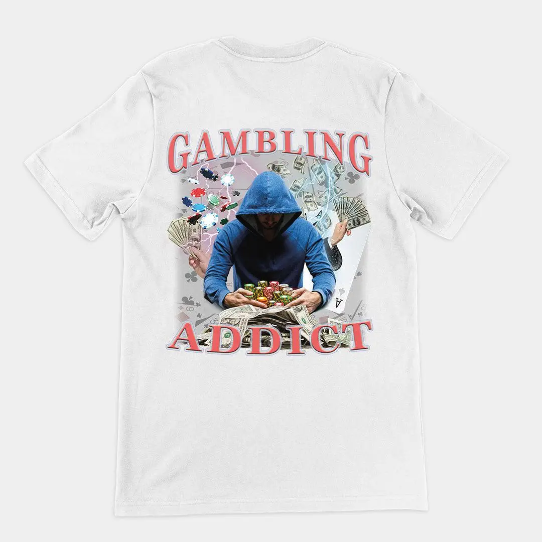 Gambling Addict t-shirt (backprint) - Image 6