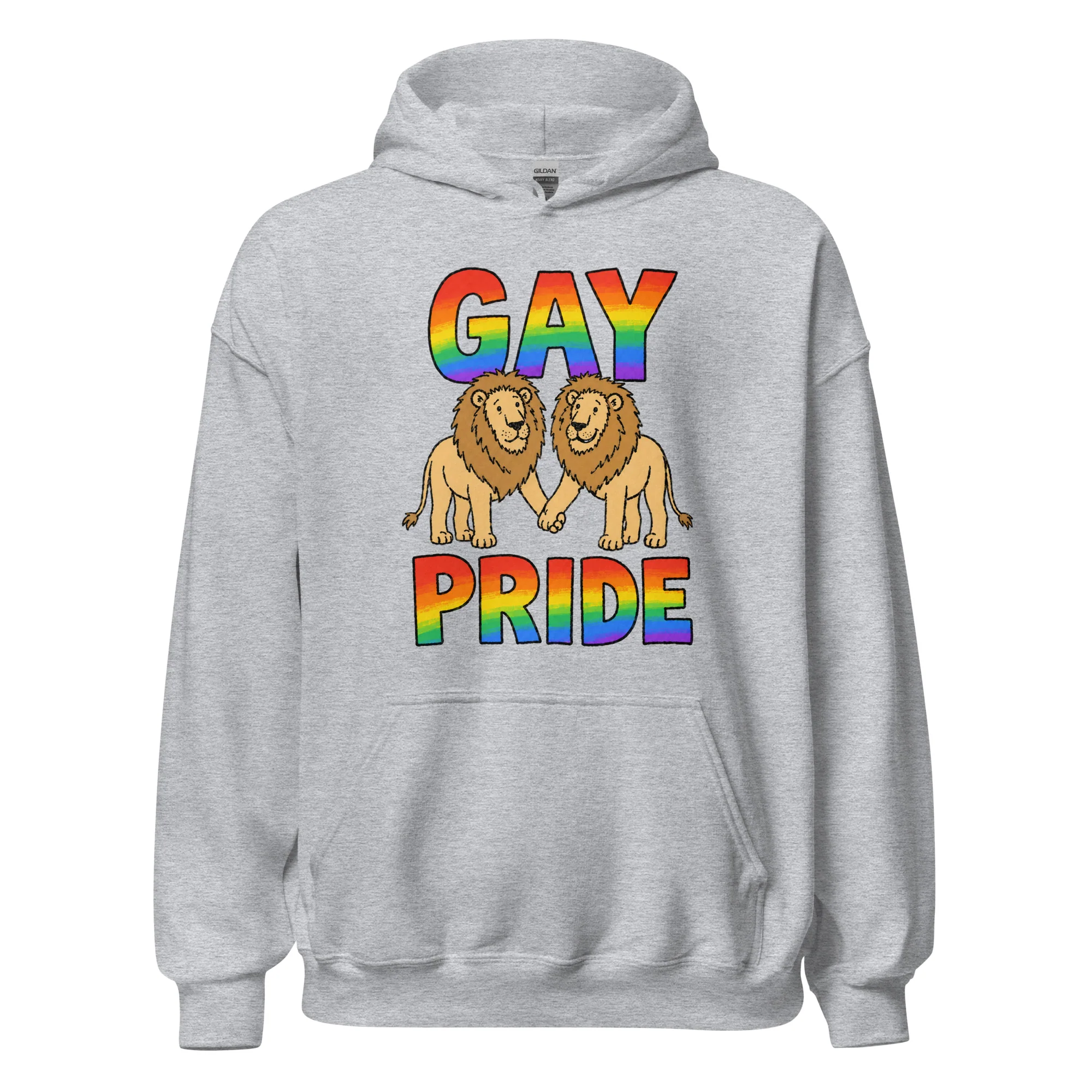 Gay Pride (lions) Hoodie - Image 2