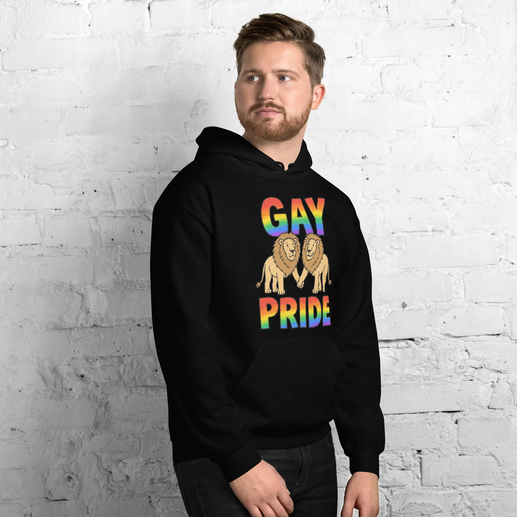 Gay Pride (lions) Hoodie - Image 8