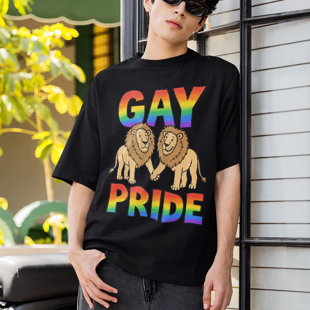Gay Pride (lions) T-Shirt - Image 7