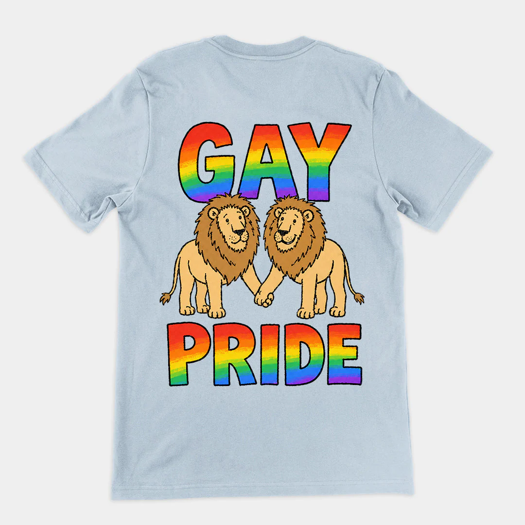Gay Pride (lions) T-Shirt (backprint) - Image 5
