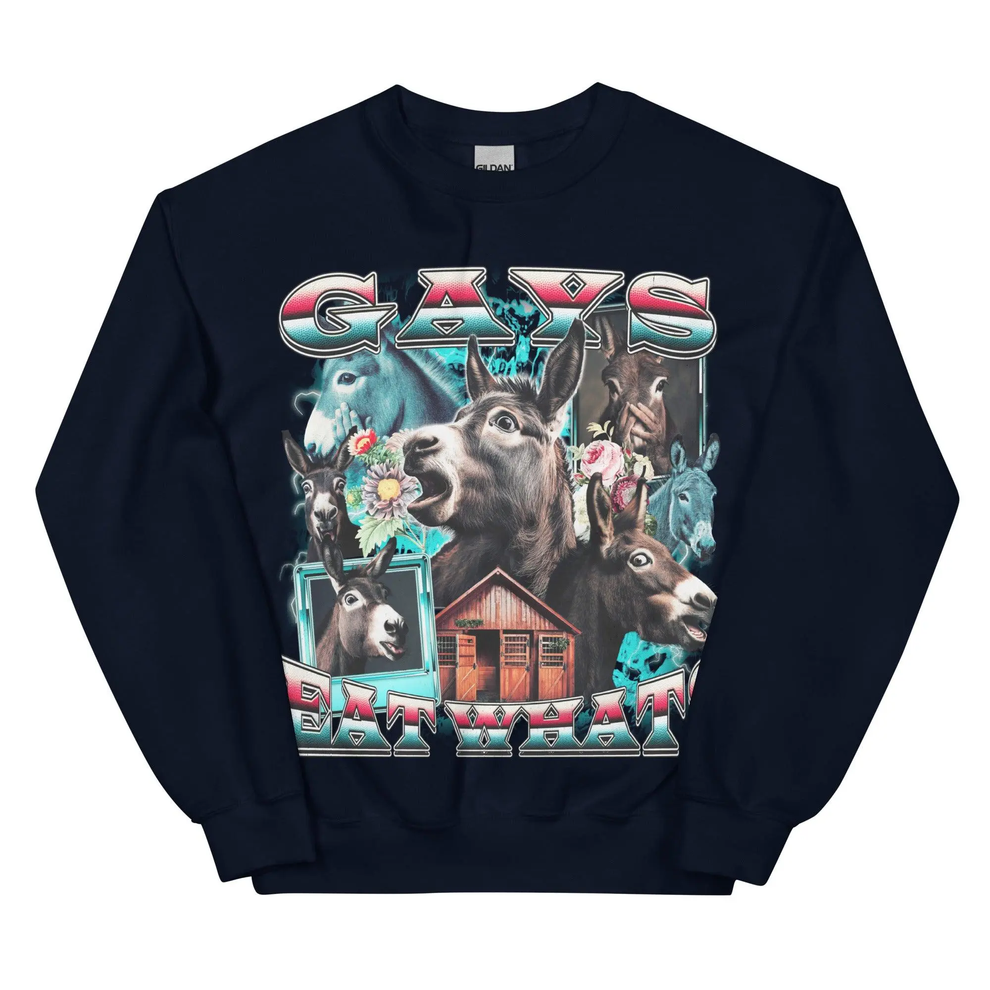 Gays Eat What (donkeys) sweatshirt - Image 2