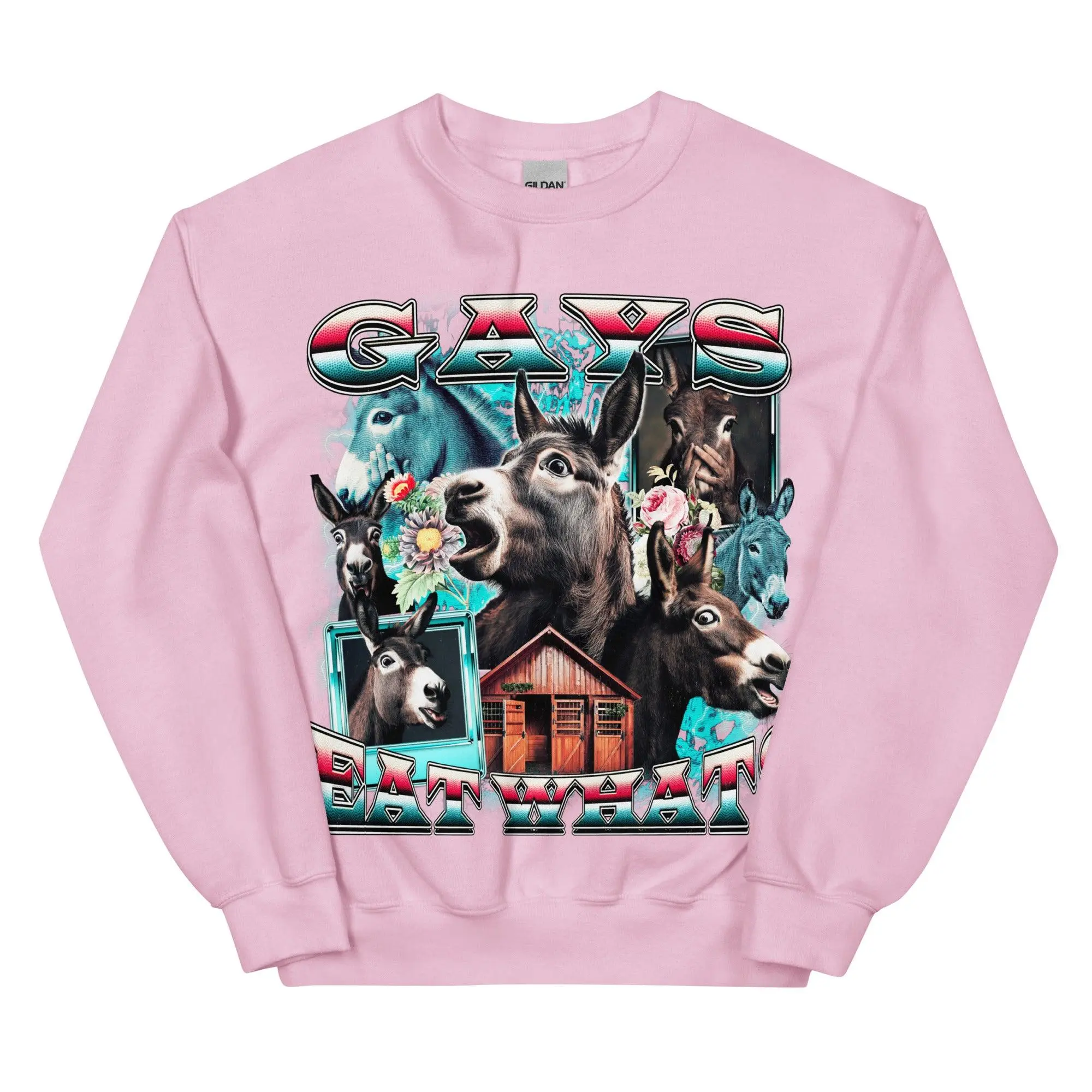 Gays Eat What (donkeys) sweatshirt - Image 8