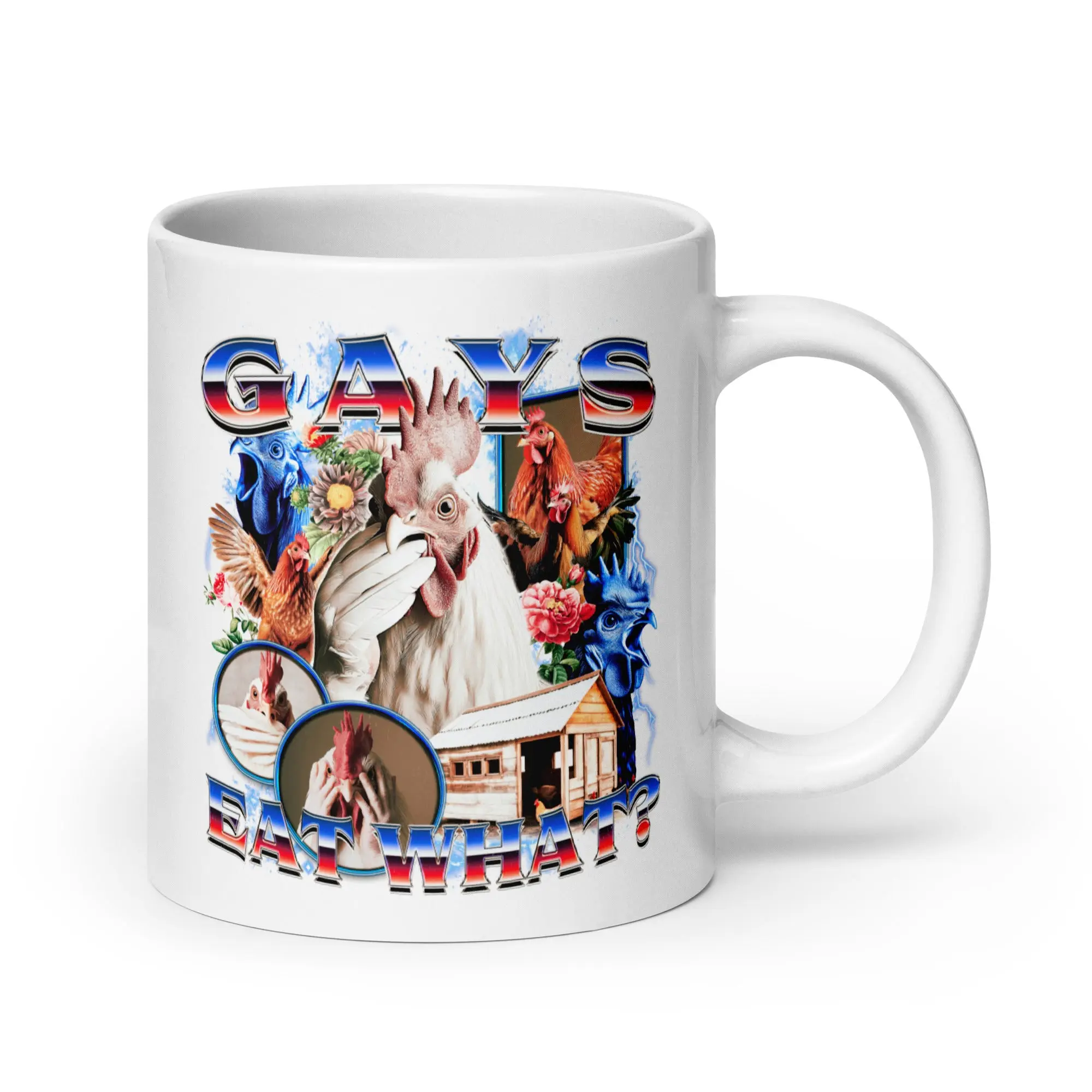 Gays Eat What White glossy mug - Image 6