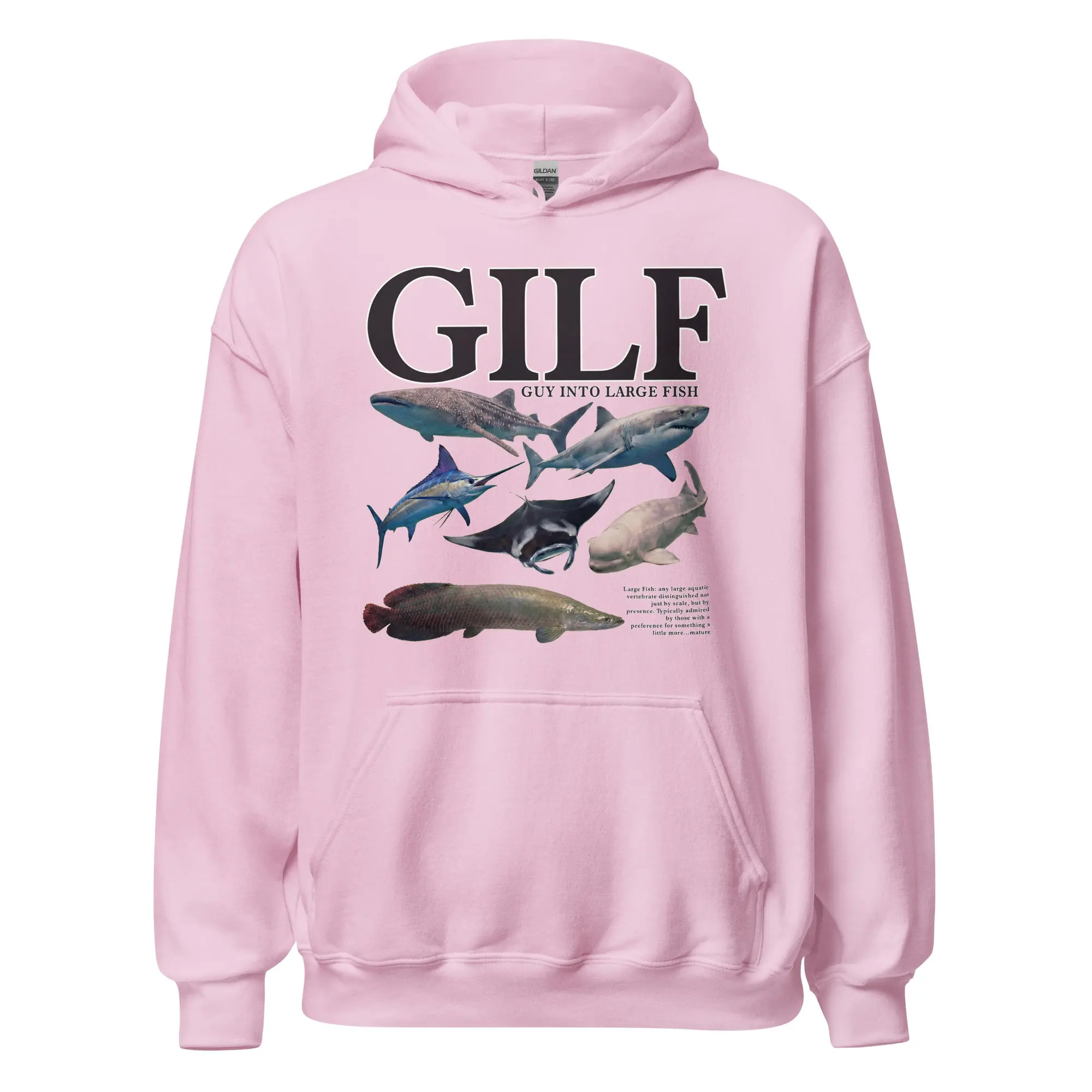 GILF (guy into large fish) Hoodie - Image 6