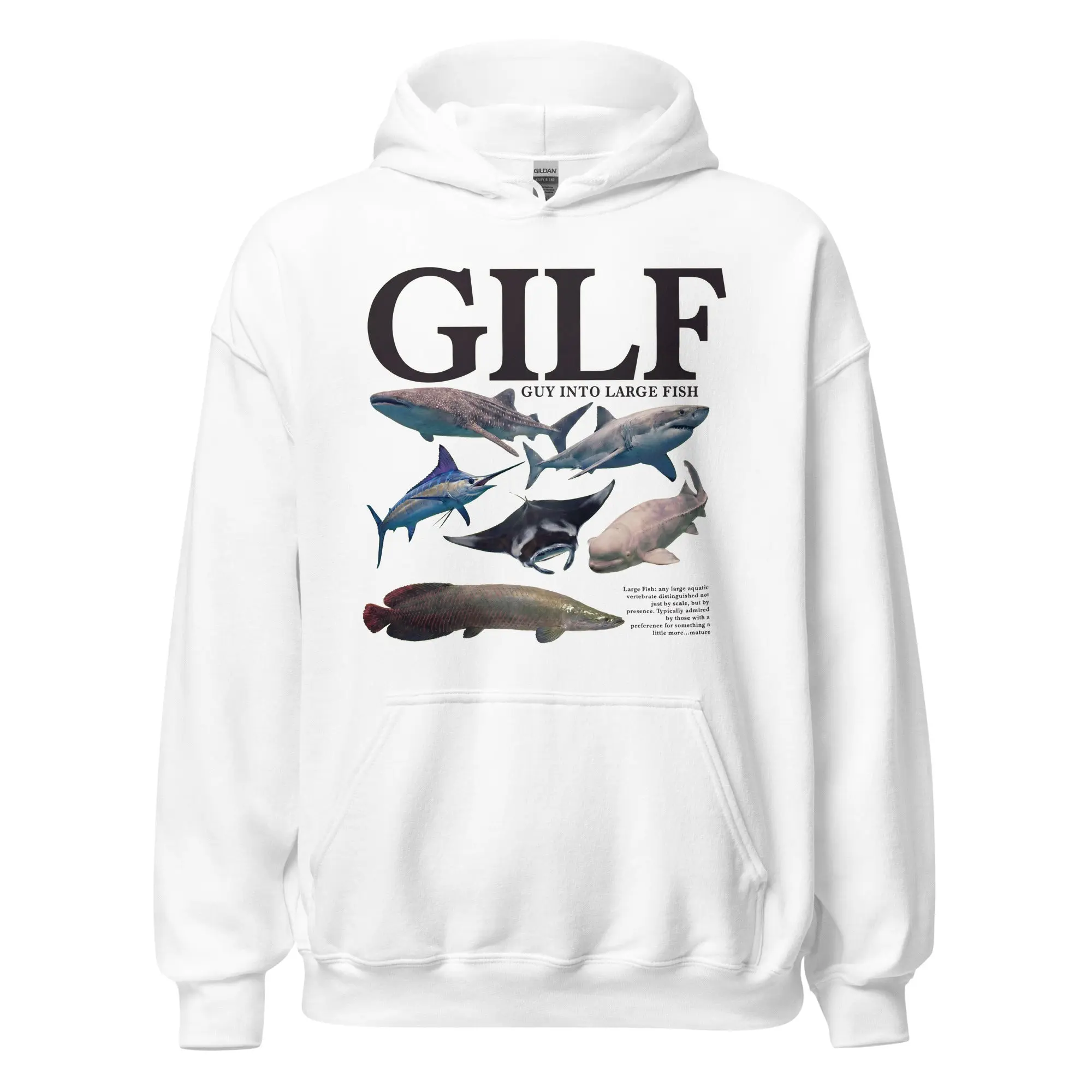 GILF (guy into large fish) Hoodie - Image 7