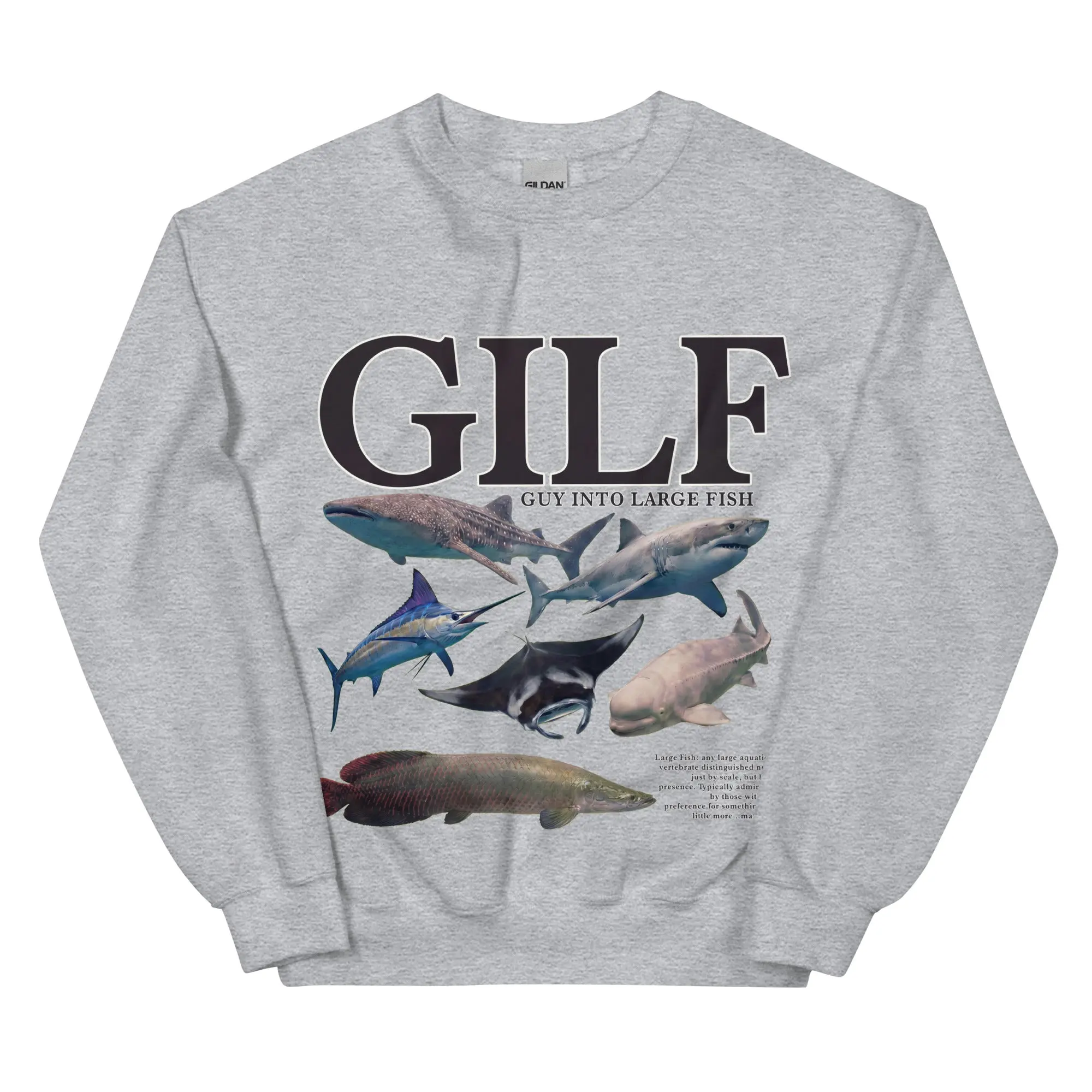 GILF (guy into large fish) sweatshirt - Image 7