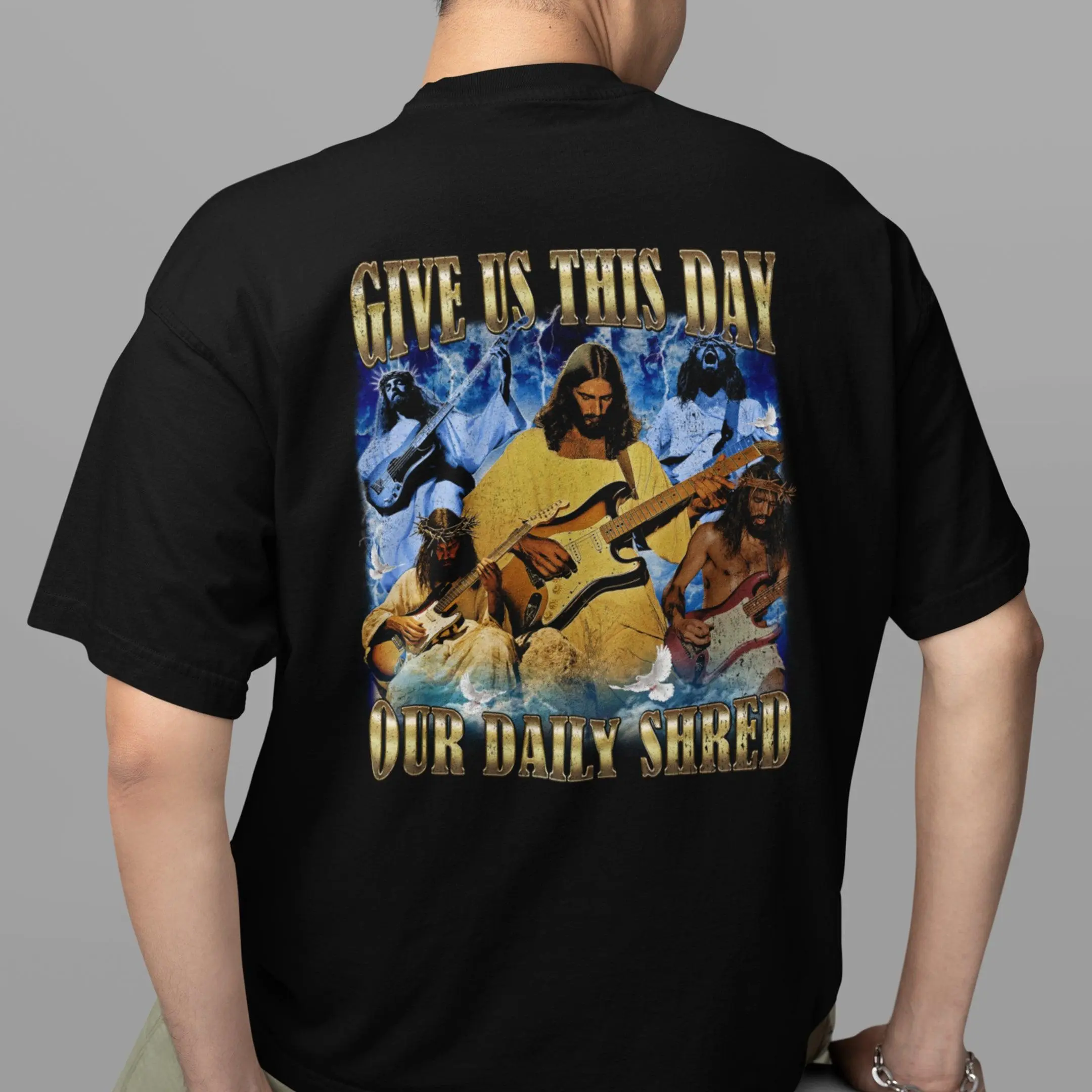 Give us this day our daily shred T-Shirt (backprint) - Image 7