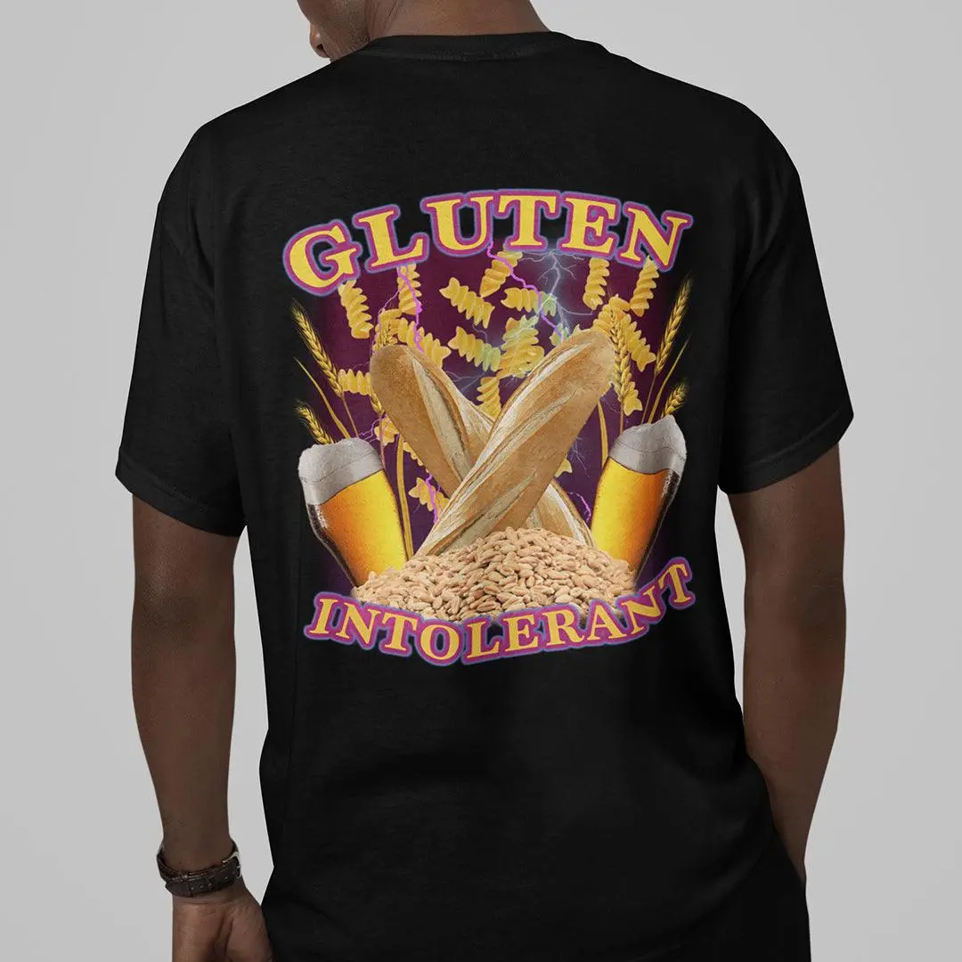 Gluten Intolerant t-shirt (backprint) - Image 7