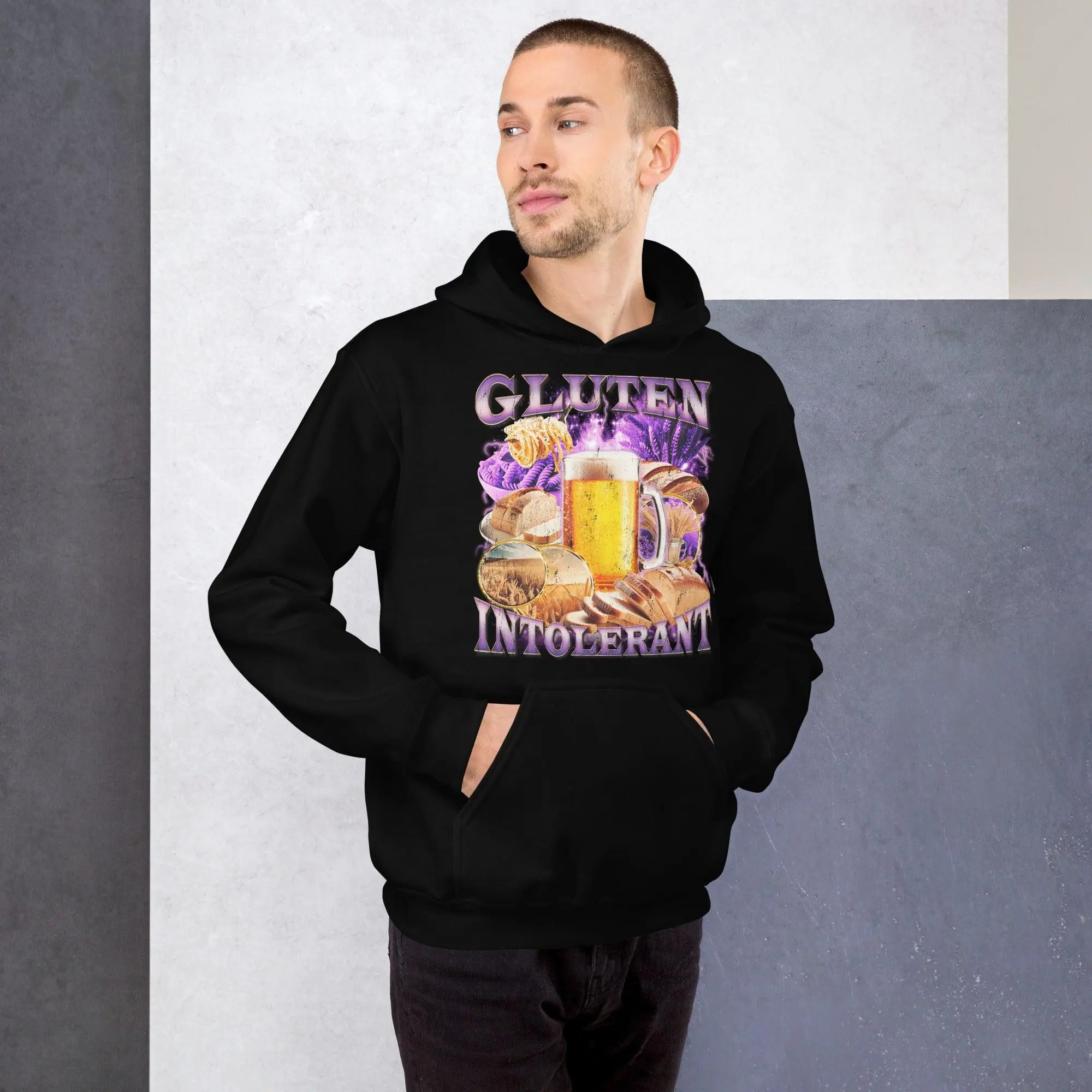 Gluten Intolerant (Updated Design) Hoodie - Image 8