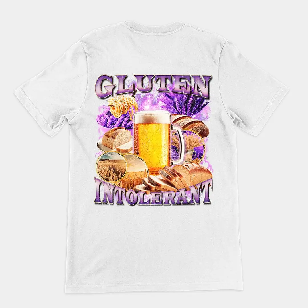 Gluten Intolerant (Updated Design) t-shirt (backprint) - Image 6