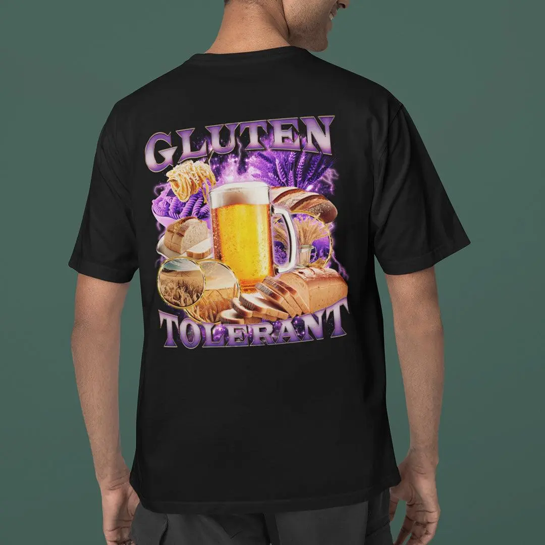 Gluten Tolerant t-shirt (backprint) - Image 7