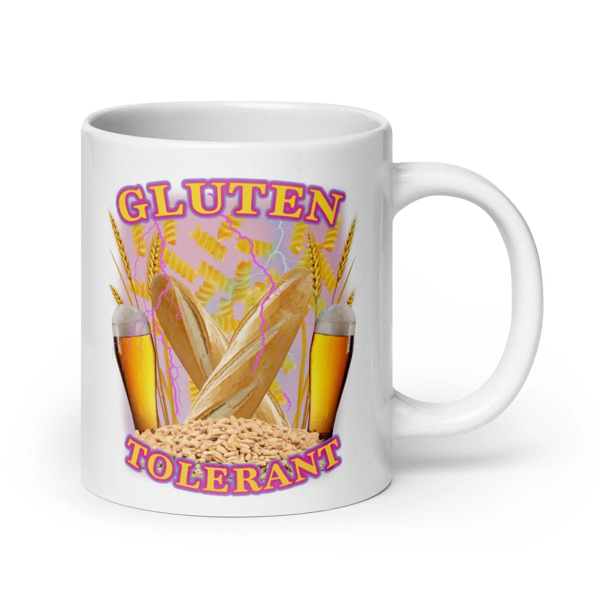 Gluten Tolerant White glossy mug