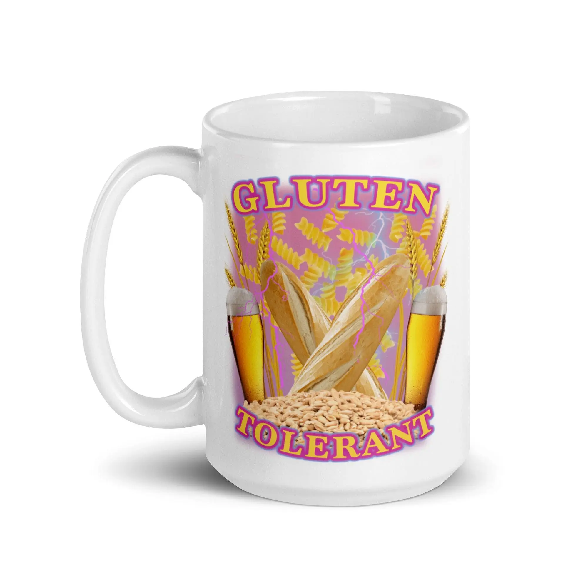Gluten Tolerant White glossy mug - Image 7