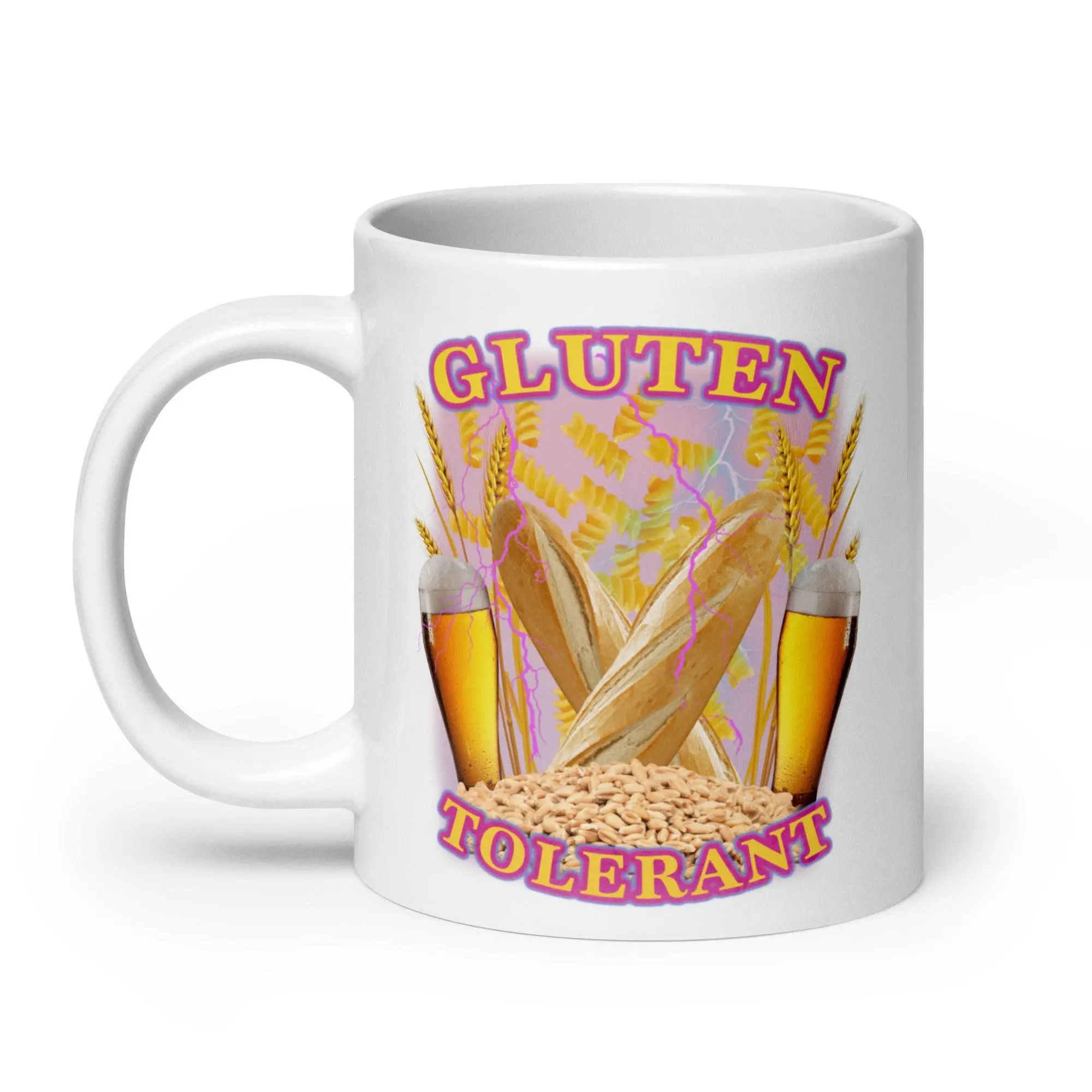 Gluten Tolerant White glossy mug - Image 9