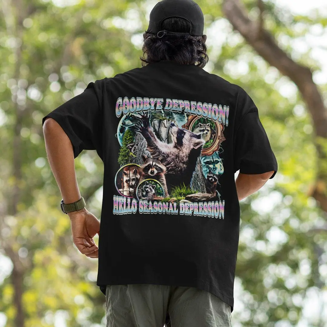 Goodbye Depression! Hello Seasonal Depression t-shirt (backprint) - Image 7