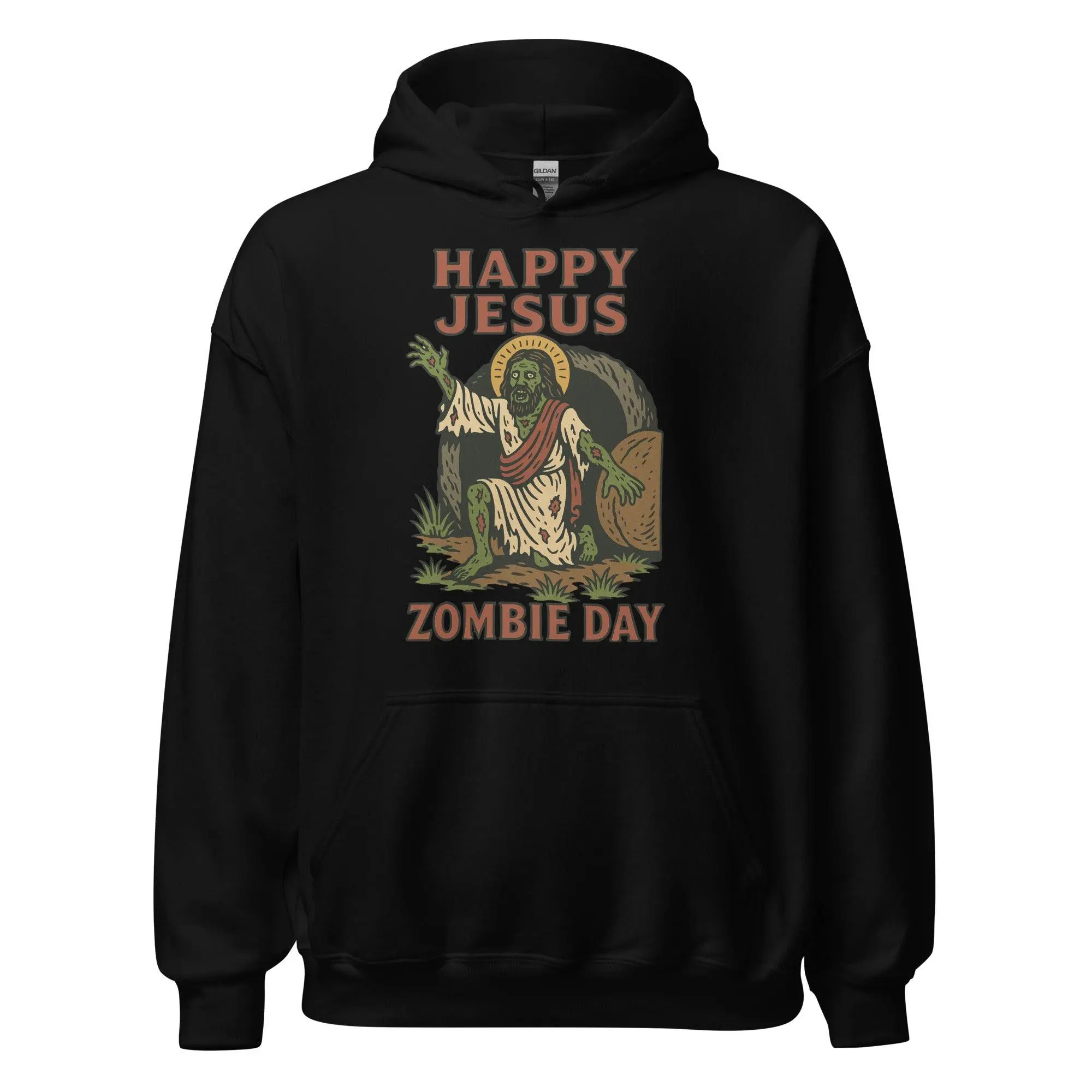 Happy Jesus Zombie Day Hoodie