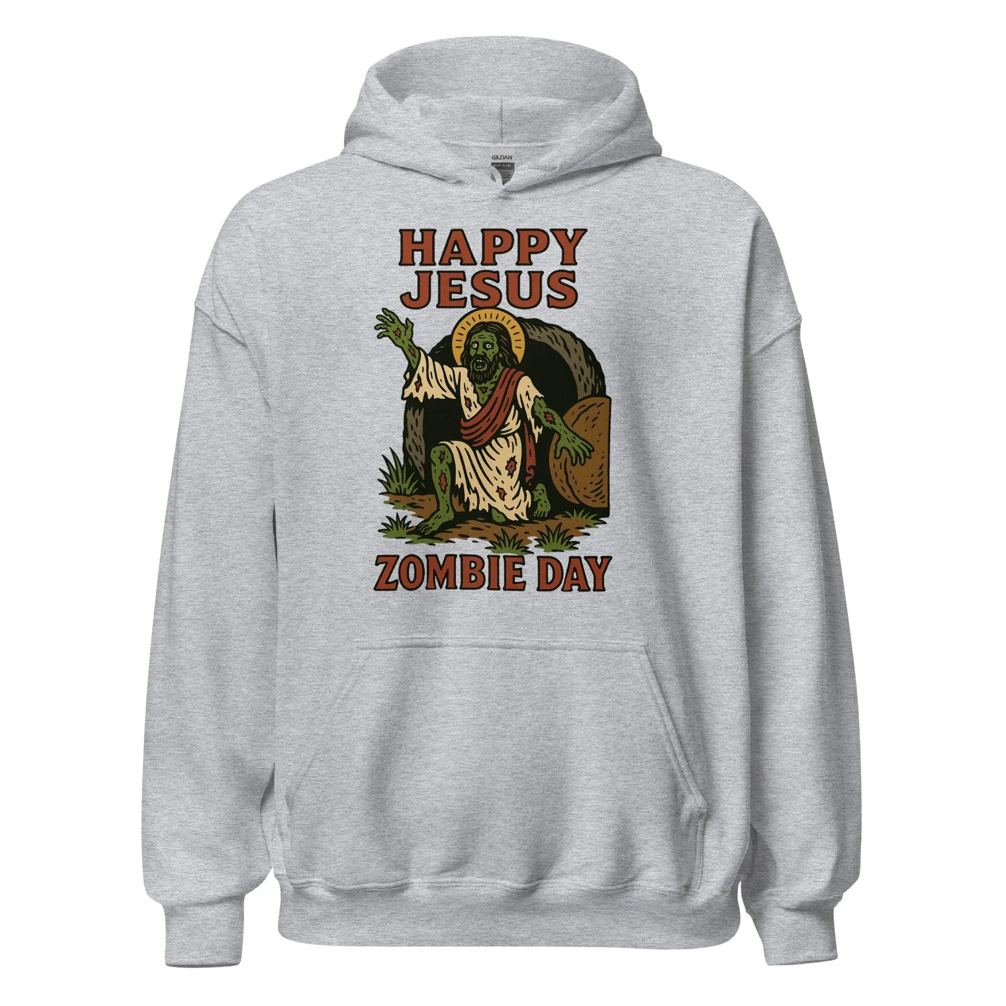 Happy Jesus Zombie Day Hoodie - Image 2