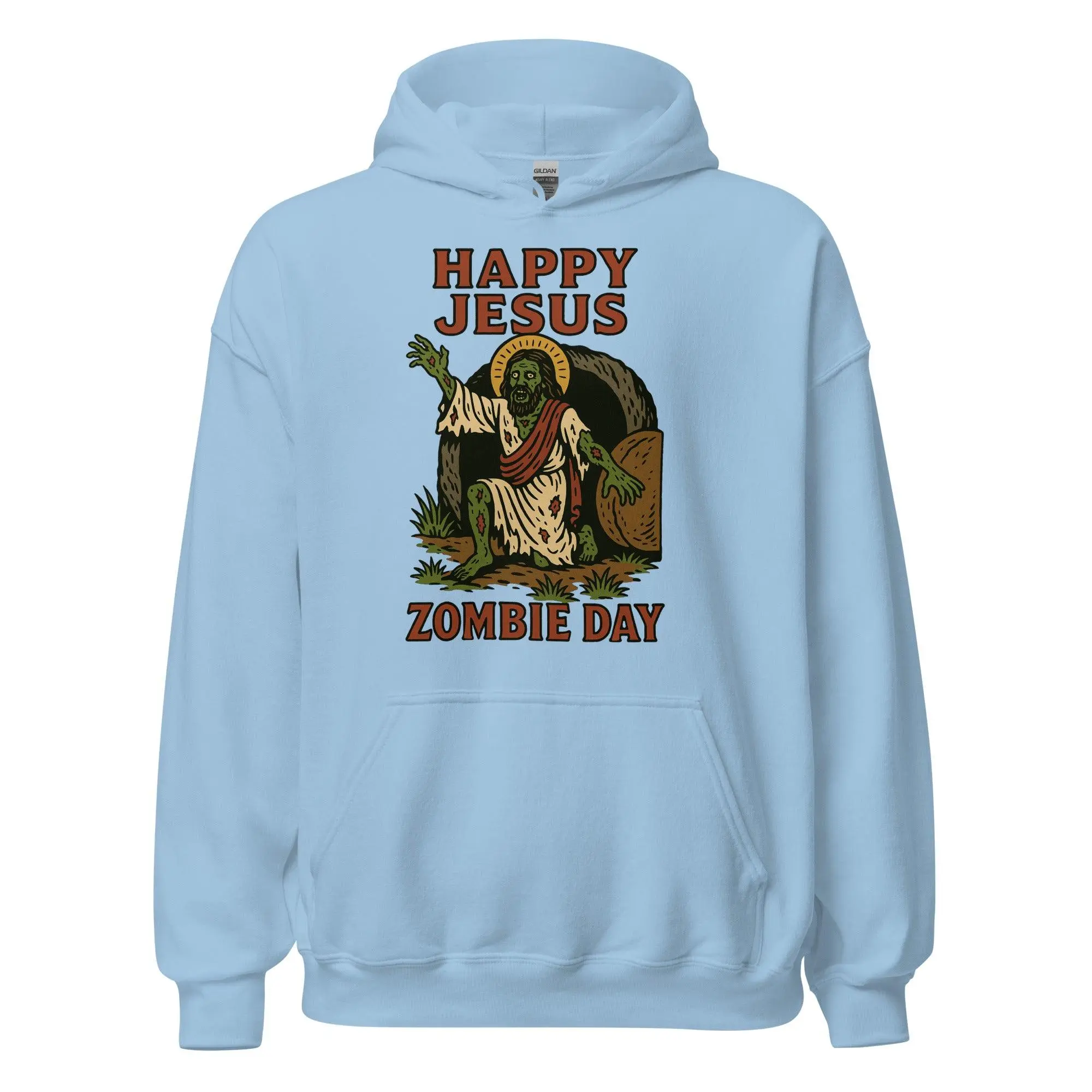 Happy Jesus Zombie Day Hoodie - Image 5