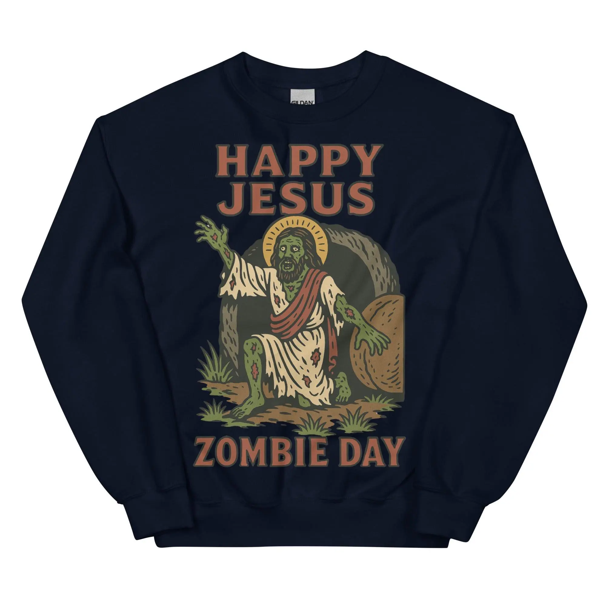 Happy Jesus Zombie Day sweatshirt - Image 2