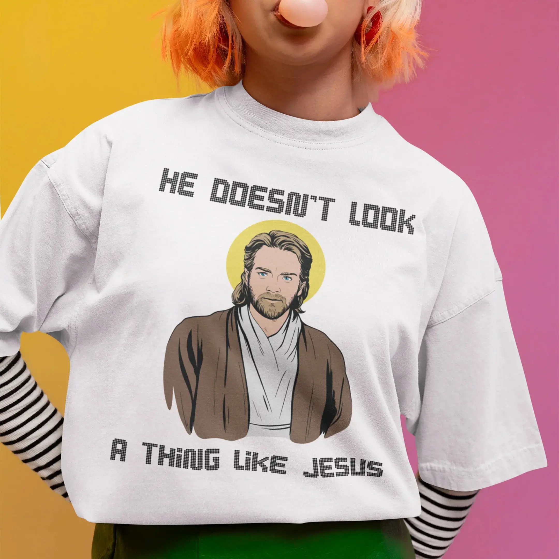 He doesn't look a thing like Jesus T-Shirt - Image 7