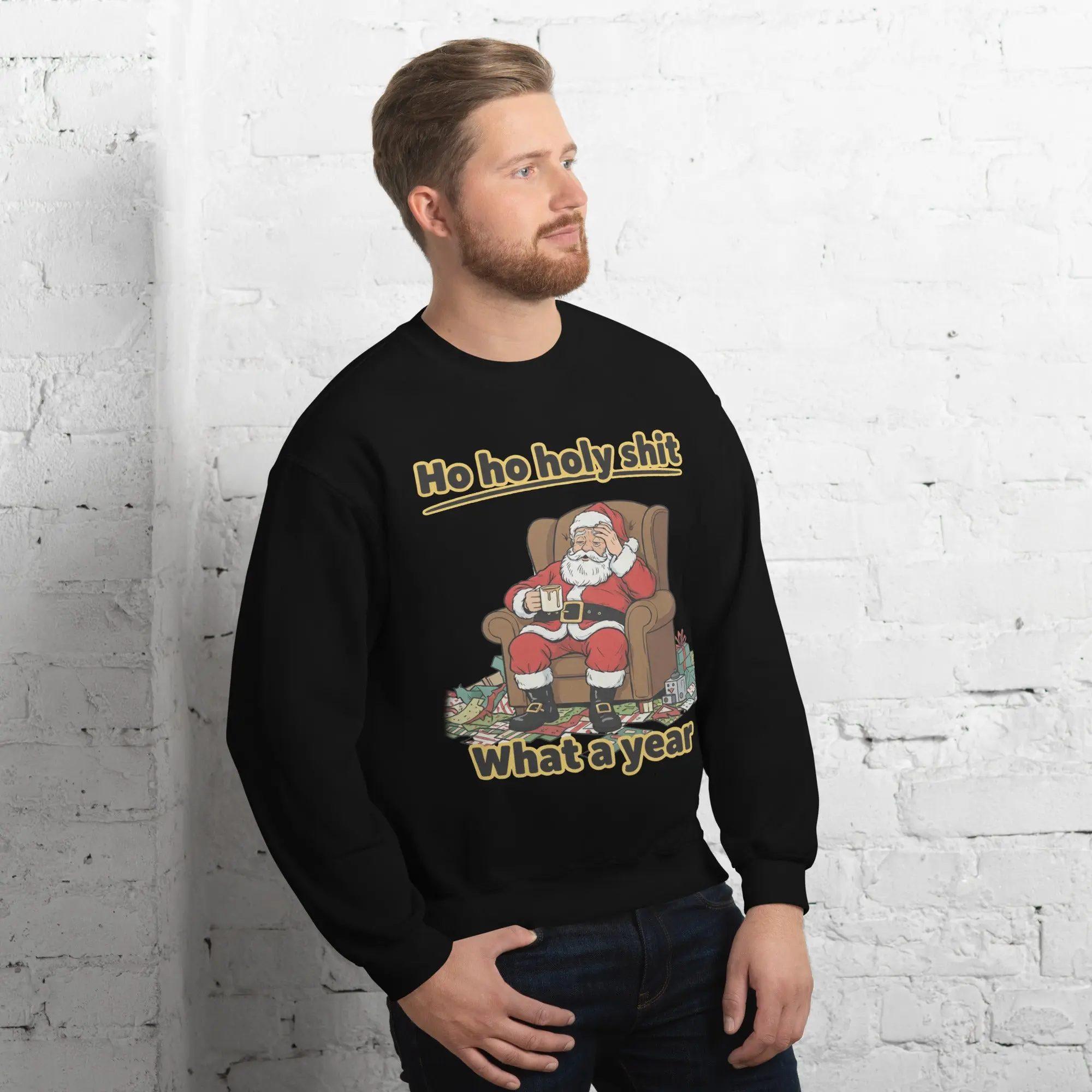 Ho ho holy s__t what a year sweatshirt - Image 10