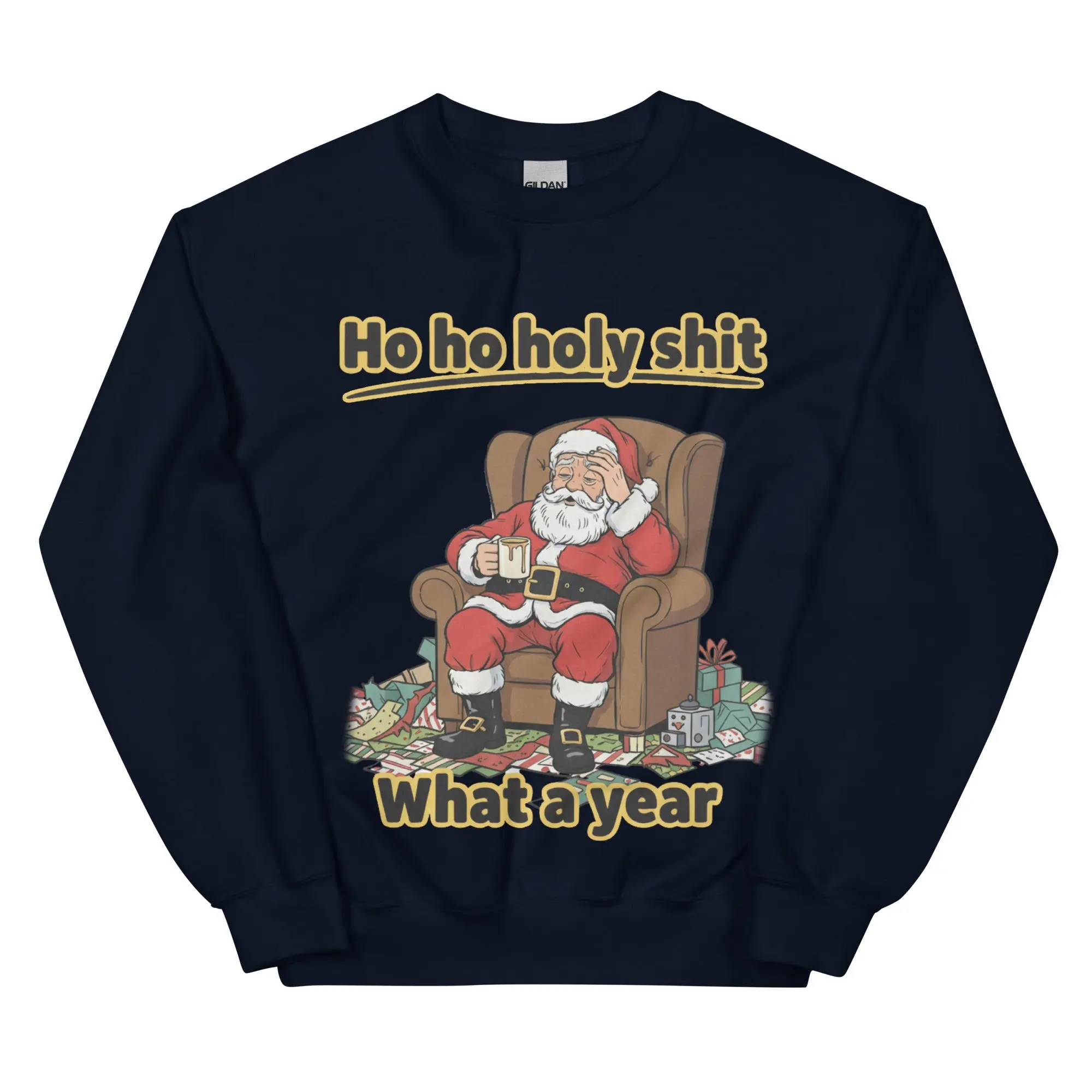 Ho ho holy s__t what a year sweatshirt - Image 2
