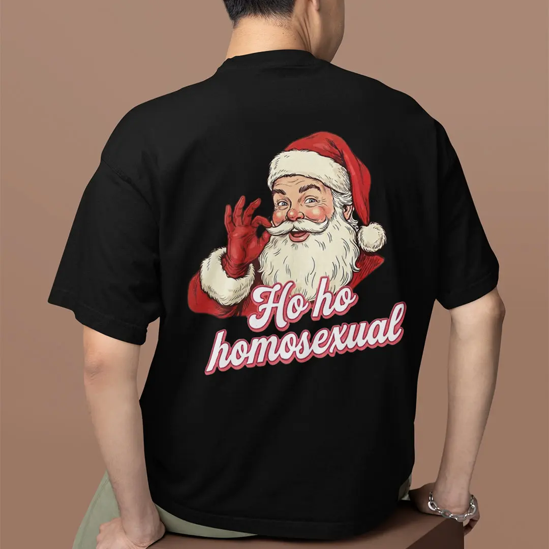 Ho ho homosexual T-Shirt (backprint) - Image 7