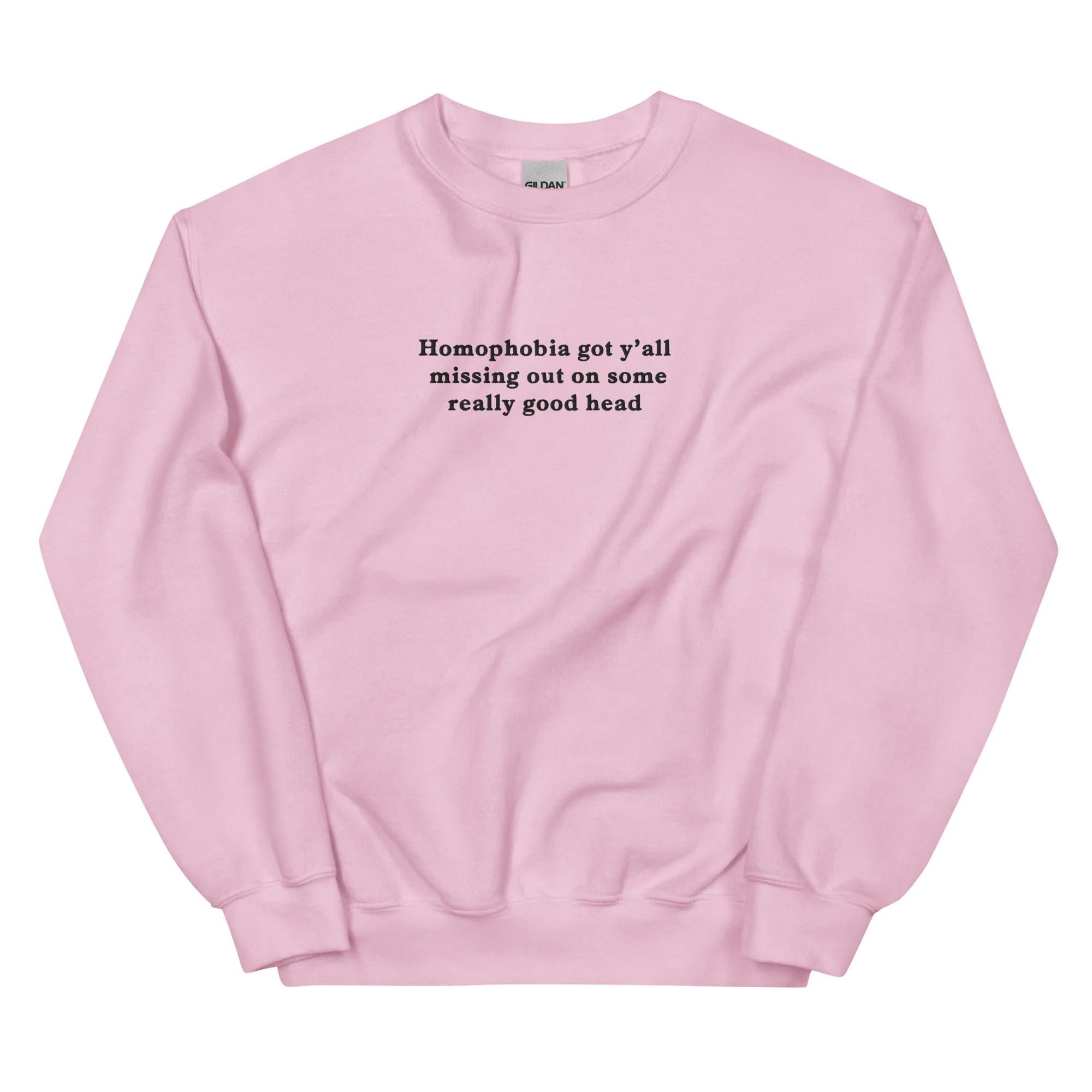 Homophobia got y'all missing out on some really good head embroidered sweatshirt - Image 9