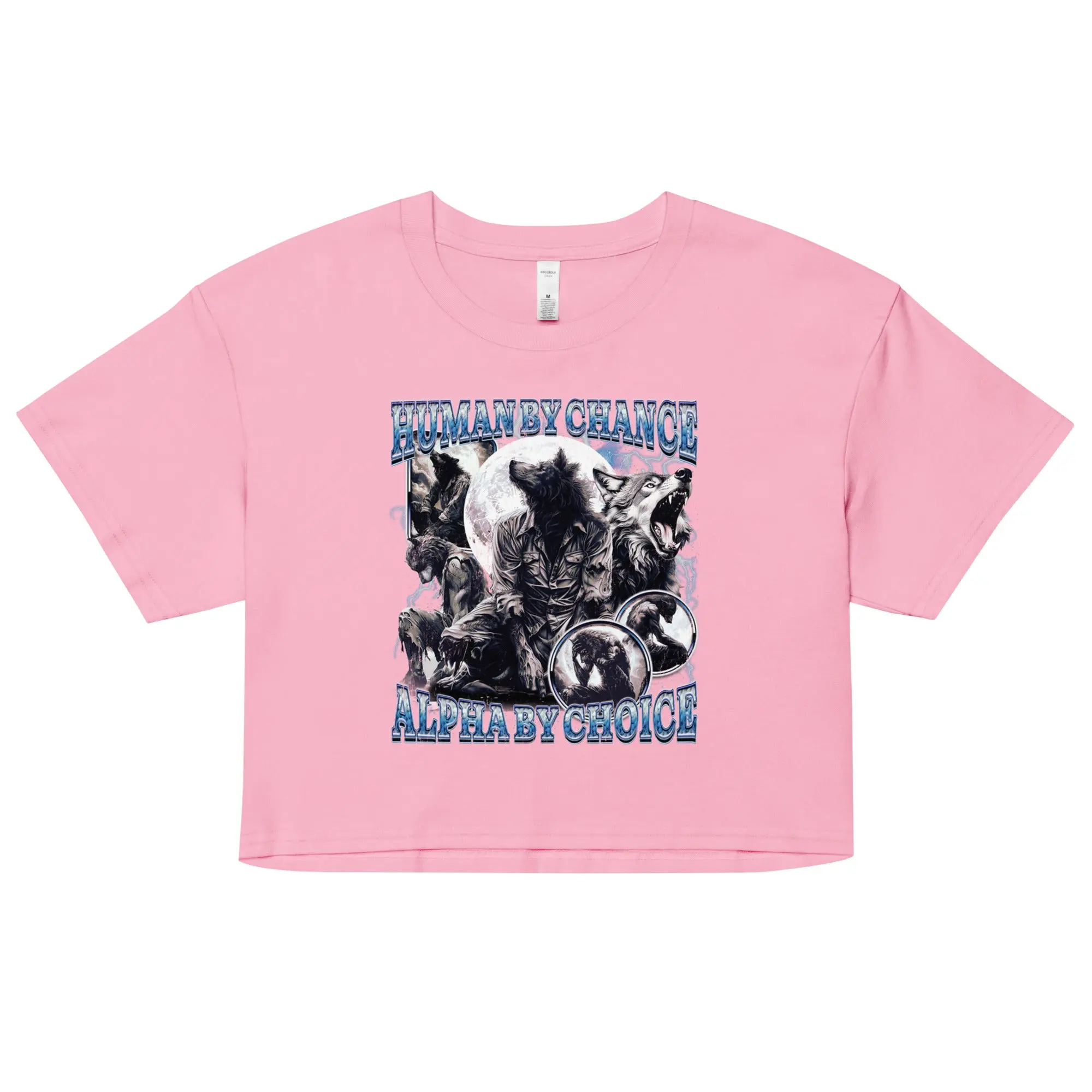 Human by Chance Alpha by Choice Women’s crop top - Image 2