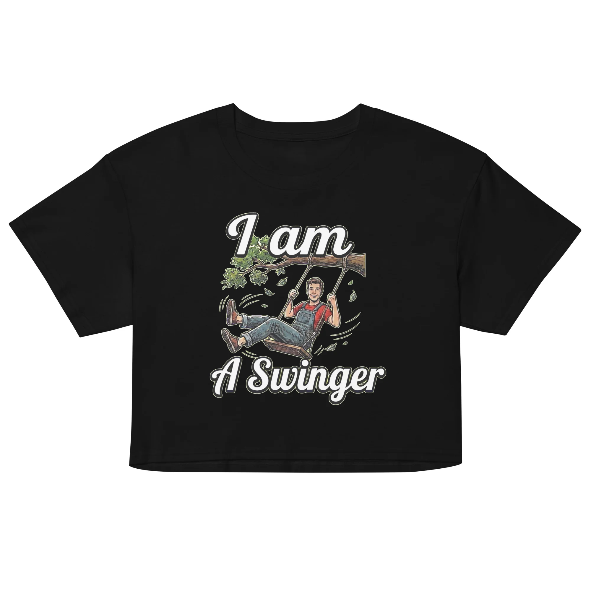 I am a swinger crop top