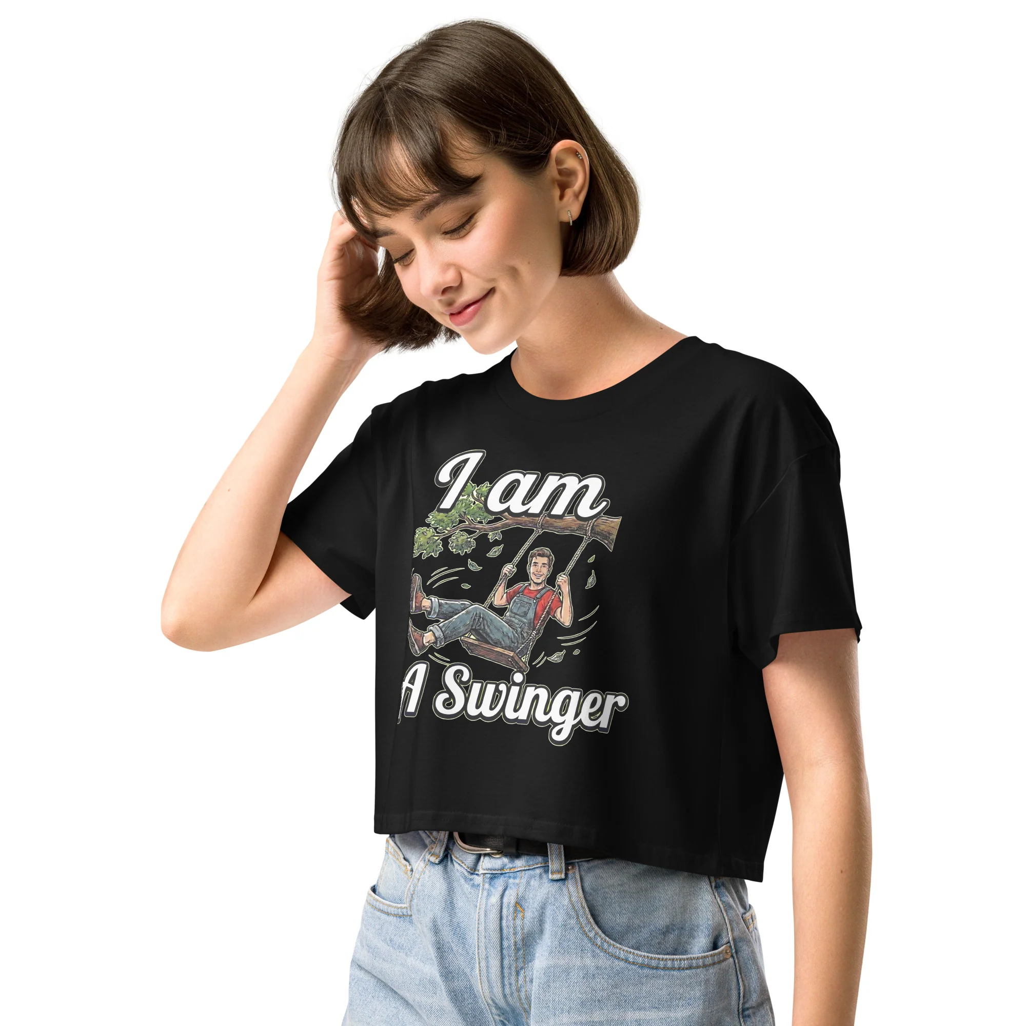 I am a swinger crop top - Image 6