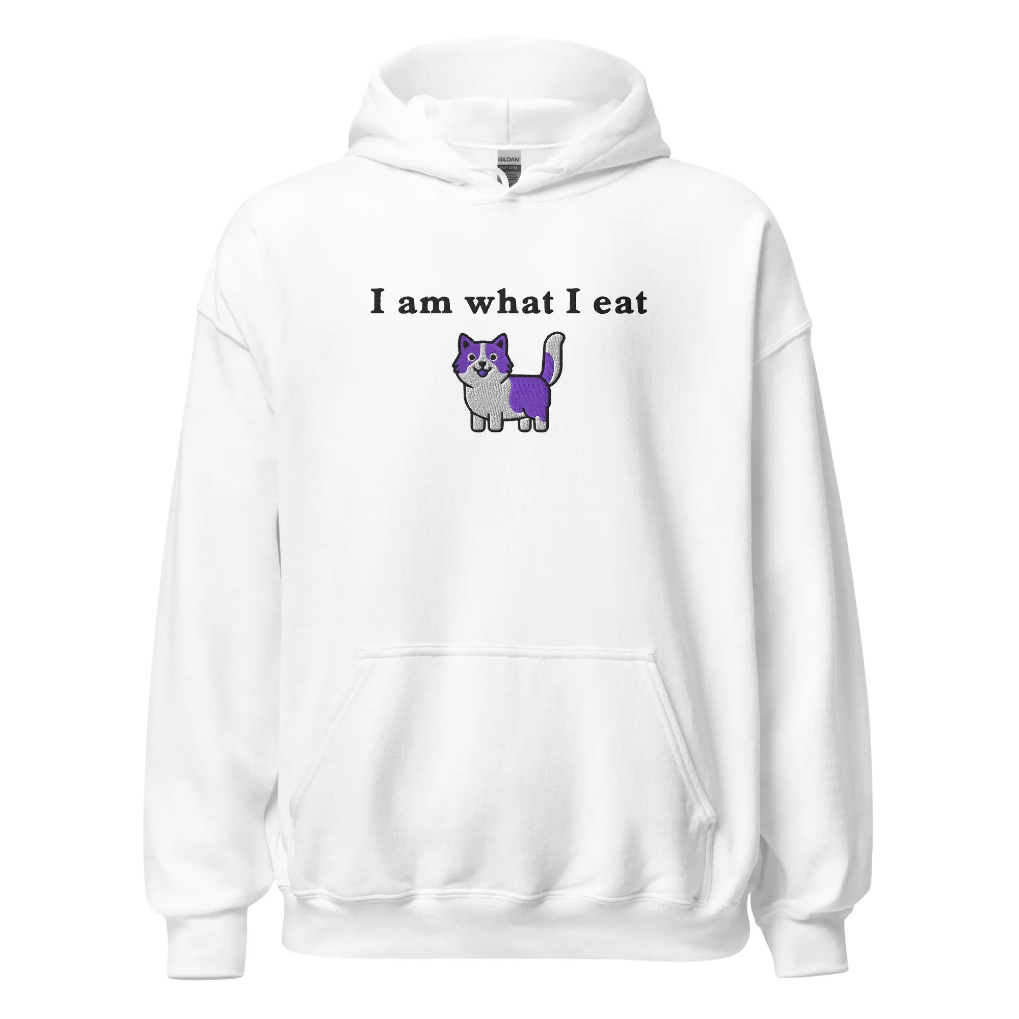 I am what I eat (embroidered) Hoodie