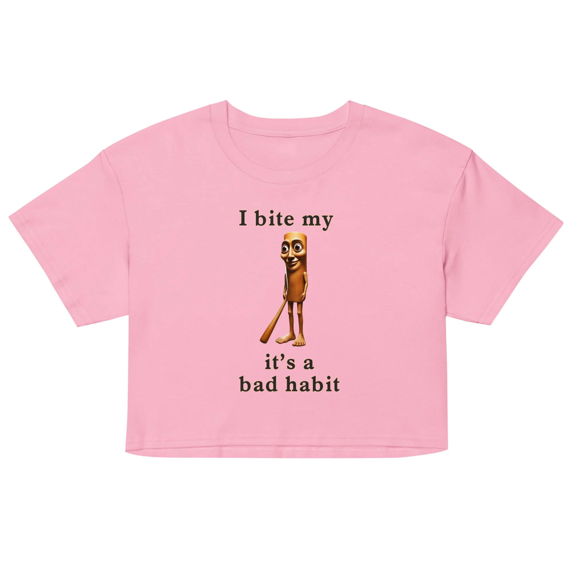 I bit my Tung it's a bad habit crop top - Image 5