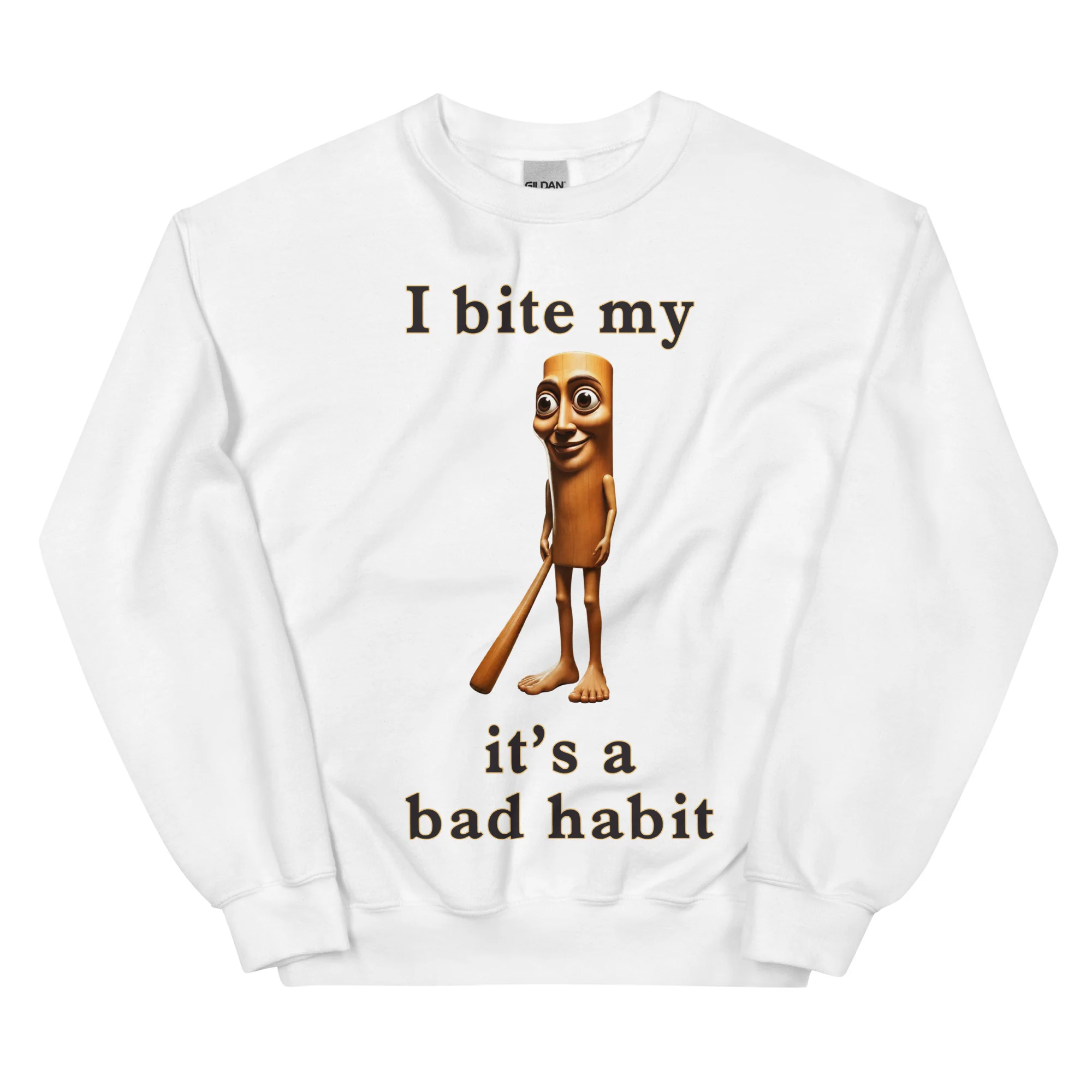 I bit my Tung it's a bad habit sweatshirt