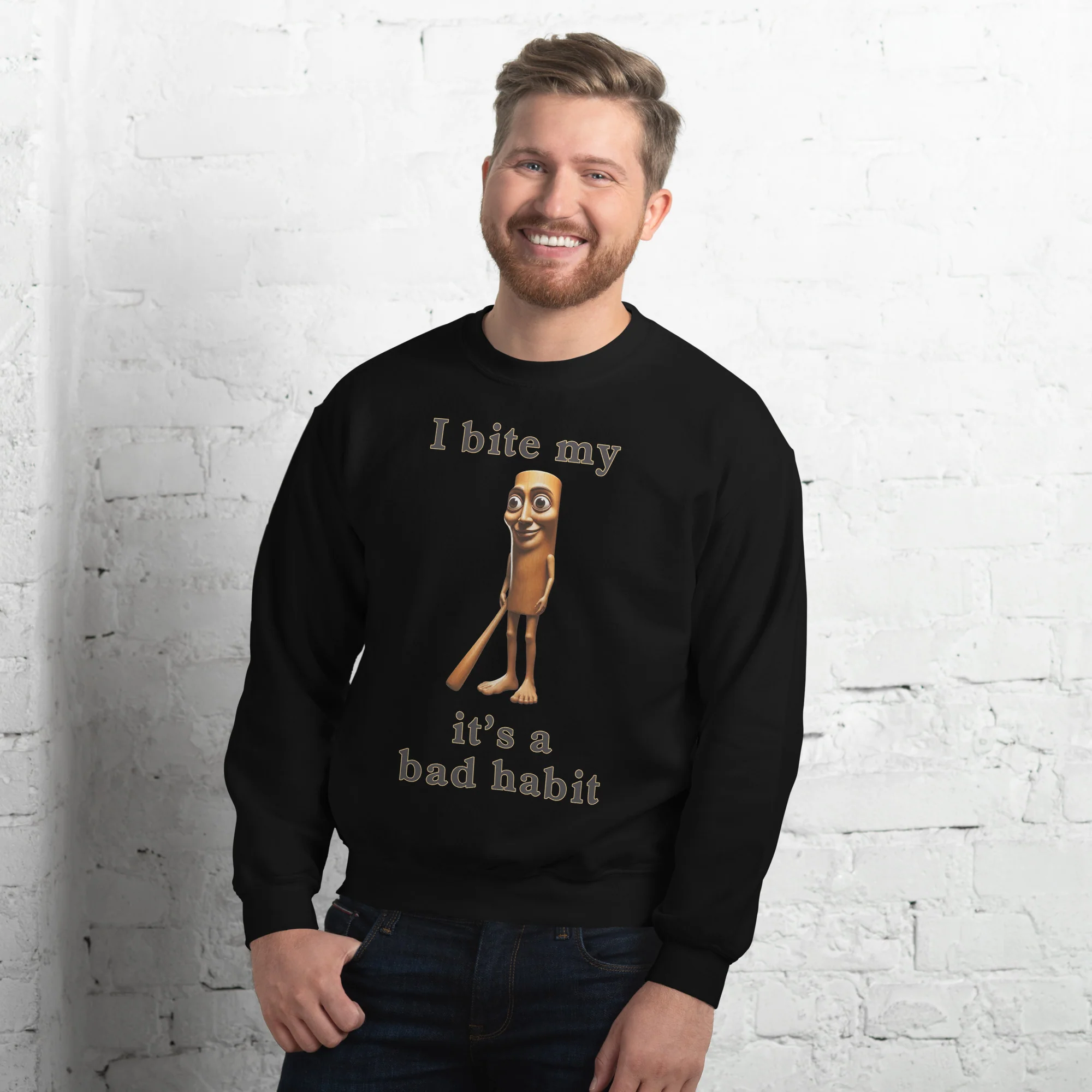I bit my Tung it's a bad habit sweatshirt - Image 10
