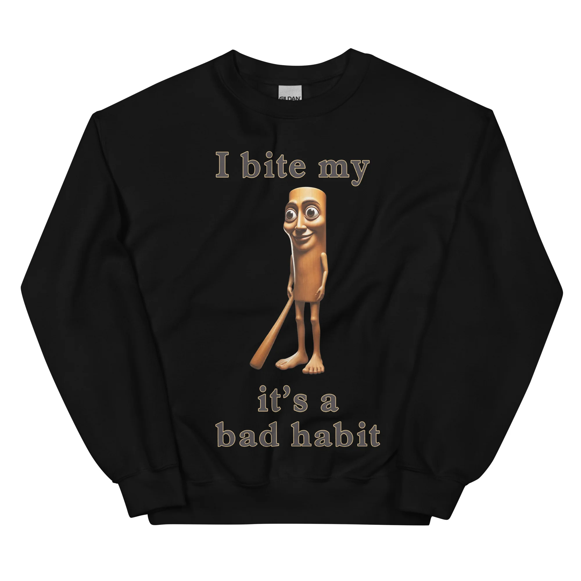 I bit my Tung it's a bad habit sweatshirt - Image 2
