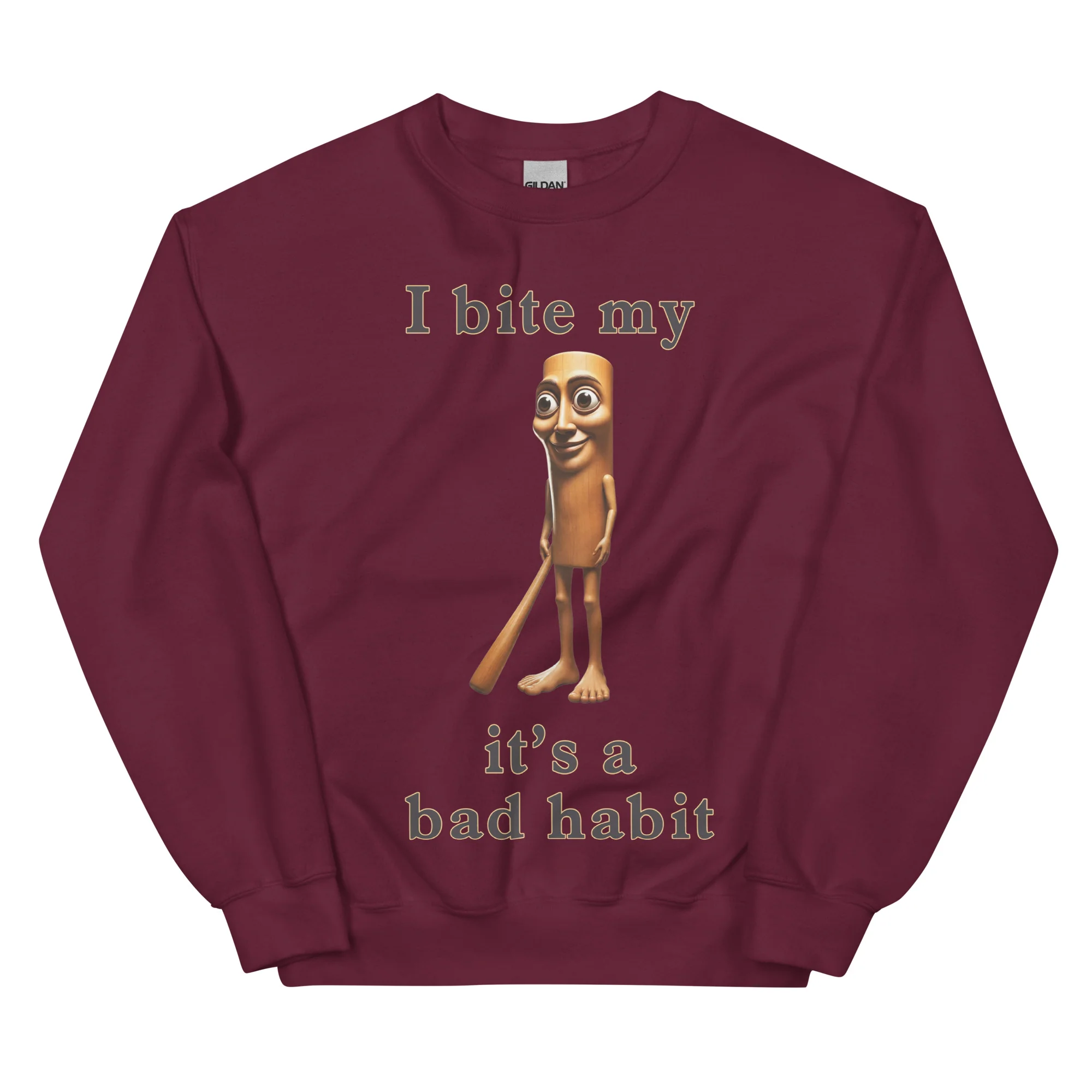 I bit my Tung it's a bad habit sweatshirt - Image 6