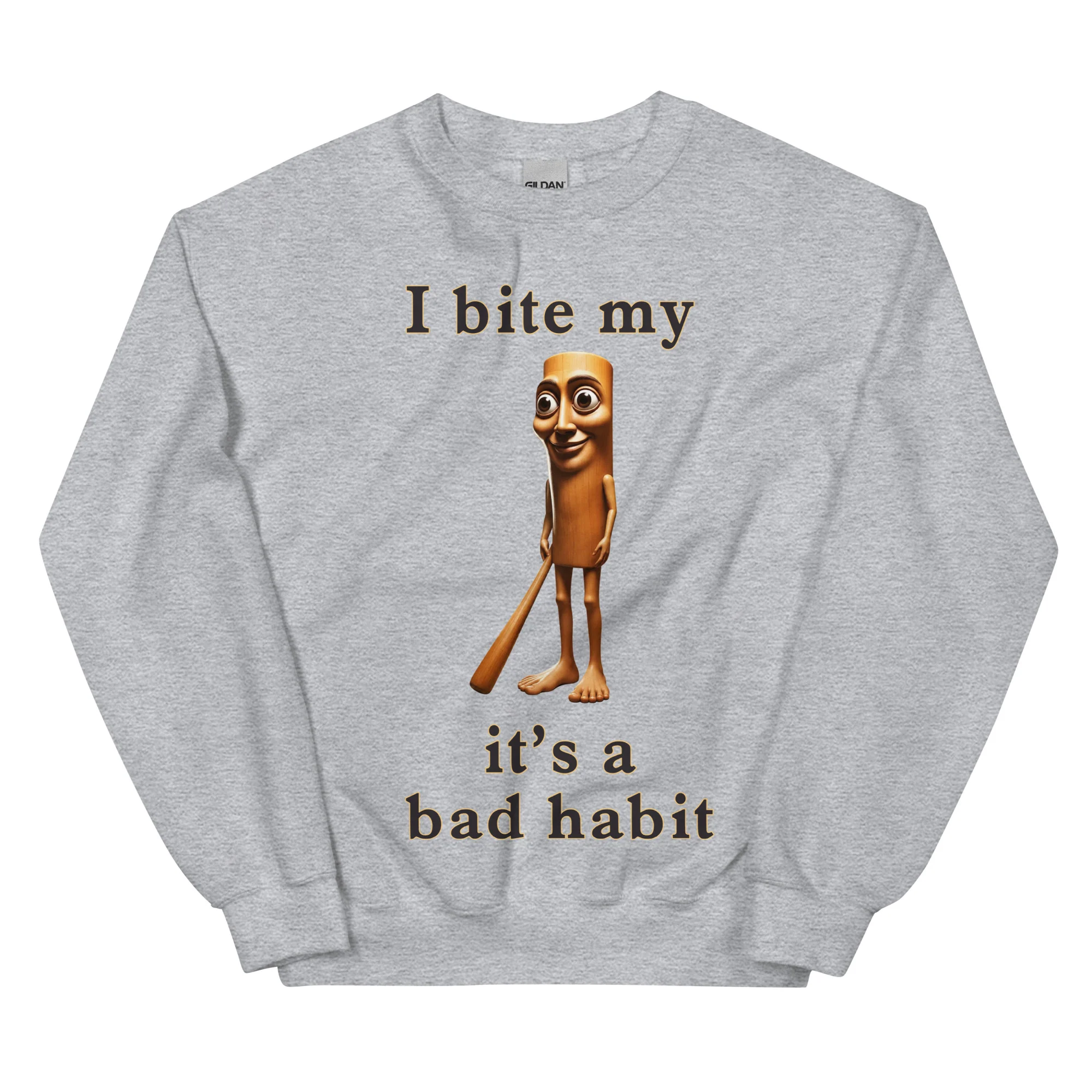 I bit my Tung it's a bad habit sweatshirt - Image 7