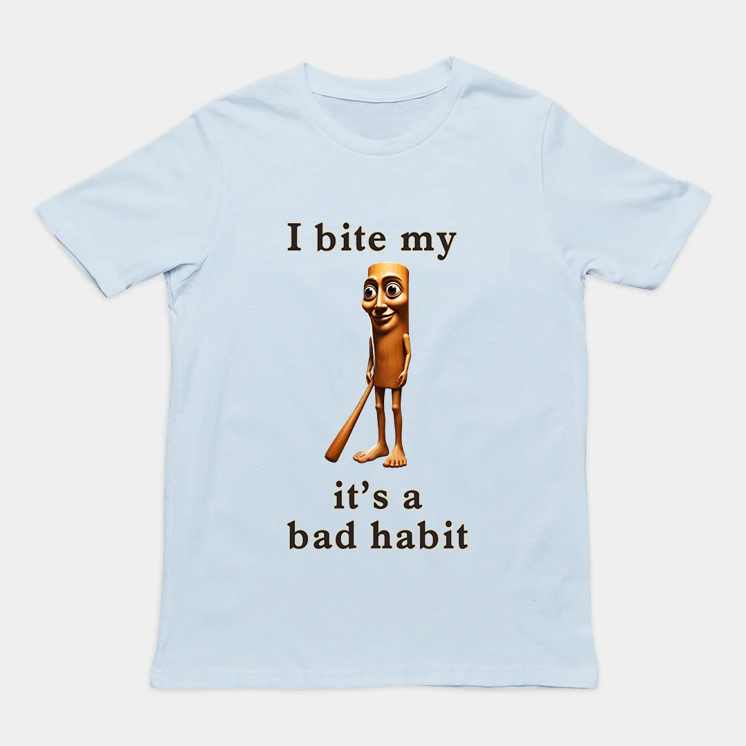 I bit my Tung it's a bad habit T-Shirt - Image 6