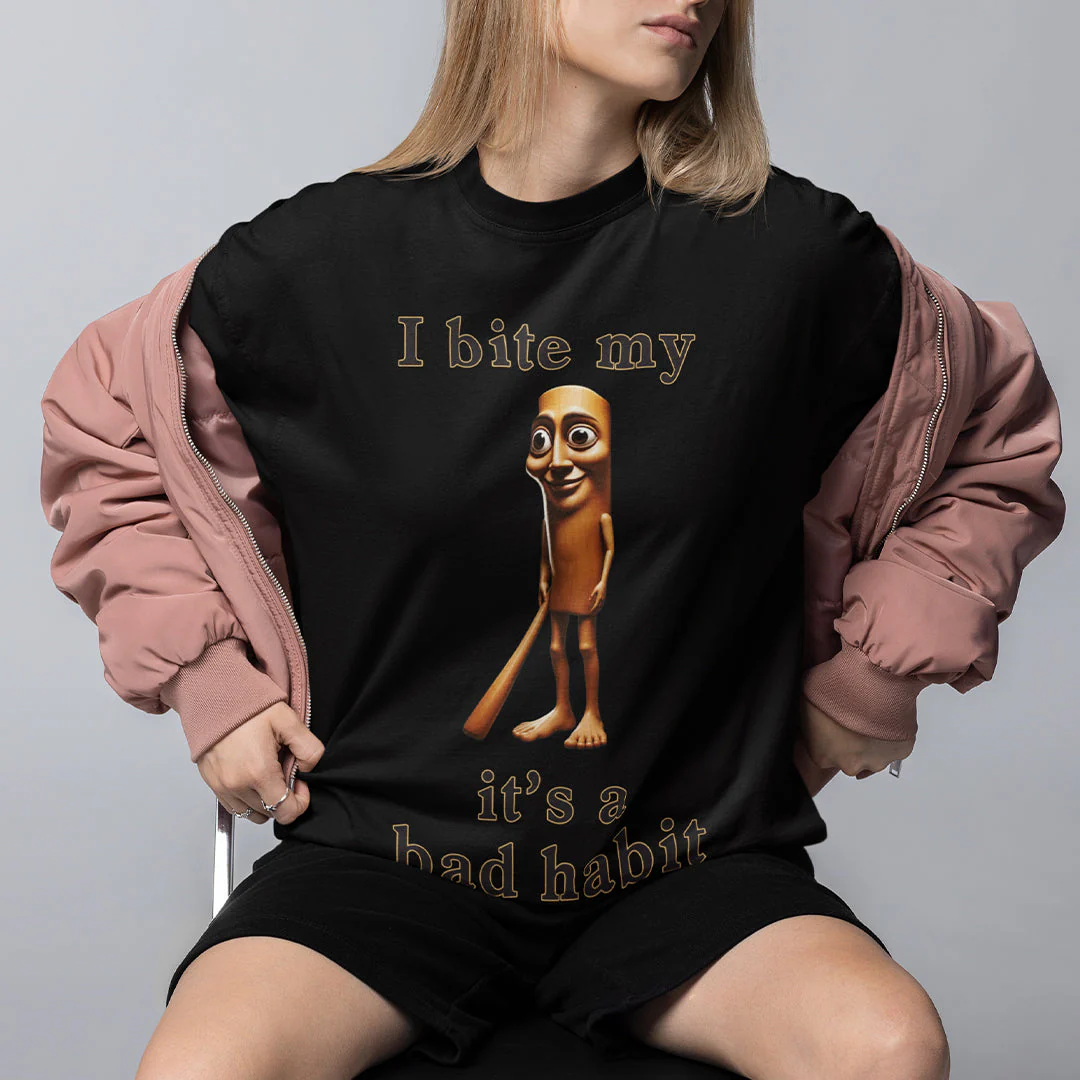 I bit my Tung it's a bad habit T-Shirt - Image 7