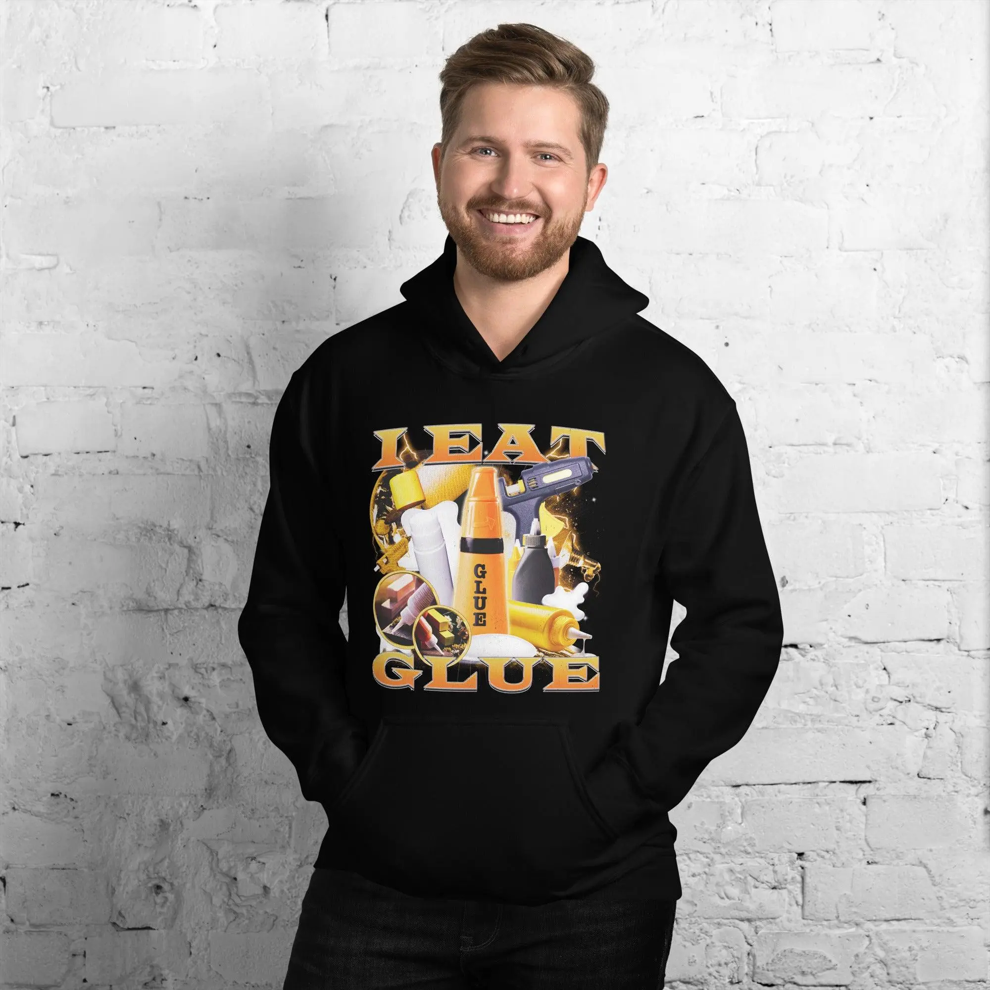 I Eat Glue Hoodie - Image 2