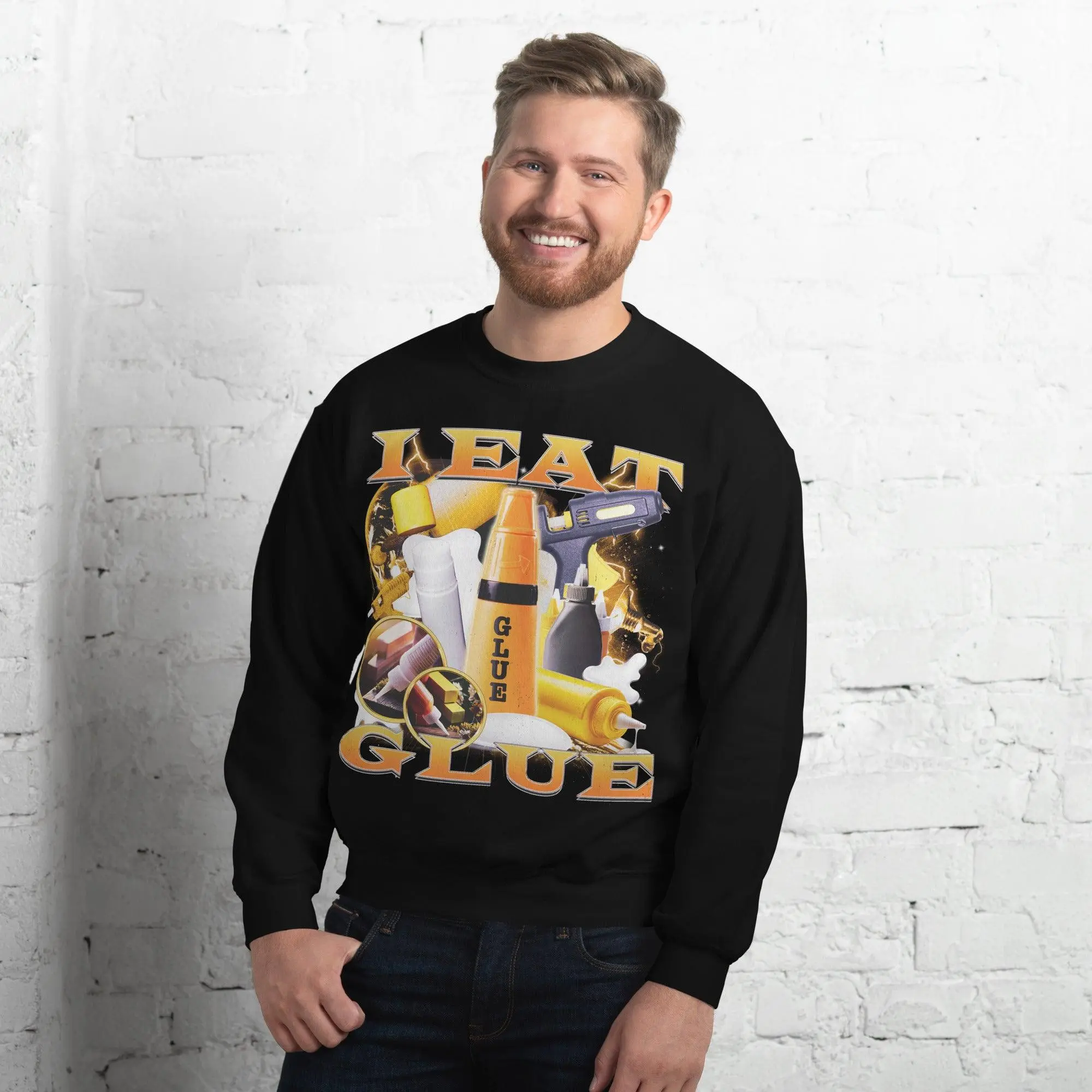 I Eat Glue Sweatshirt - Image 4