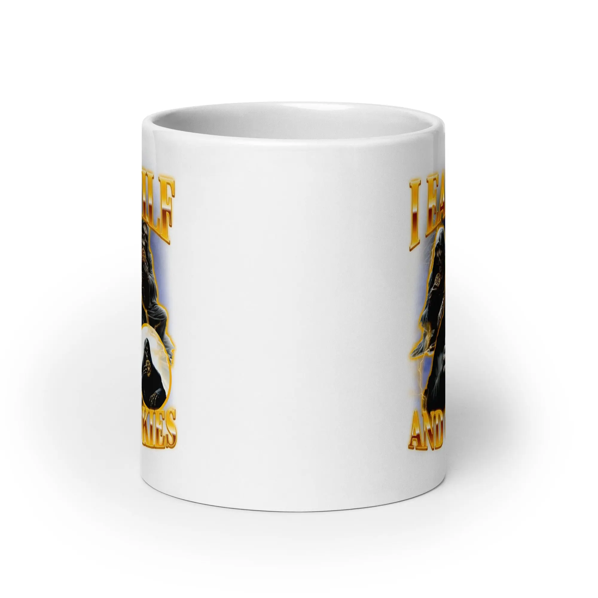 I Eat Milf And Cookies White glossy mug - Image 8