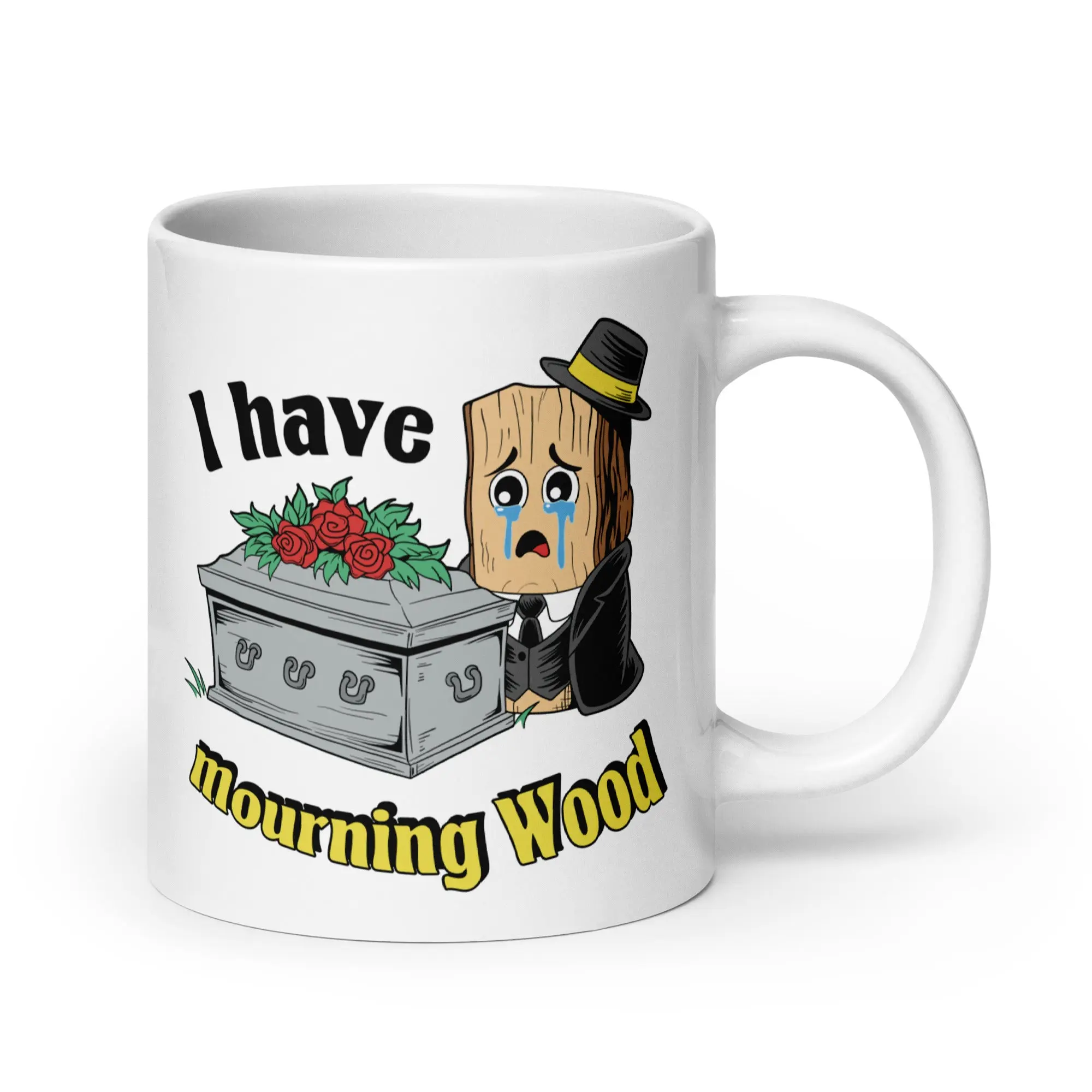 I have Mourning Wood White glossy mug - Image 6